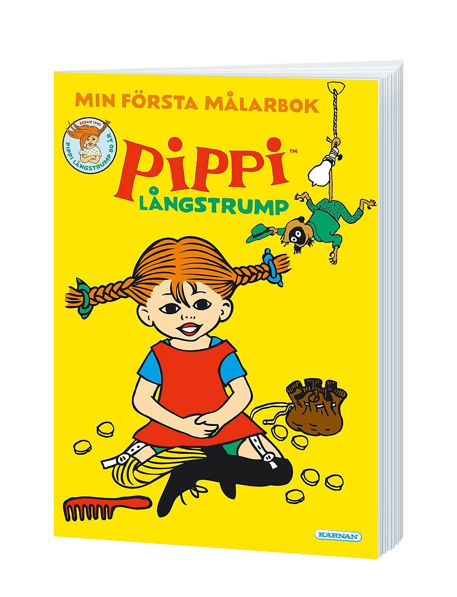 Kärnan - MÅLARBOK PIPPI MIN FÖRSTA MÅLARBOK - målar- & pysselböcker - white - 0