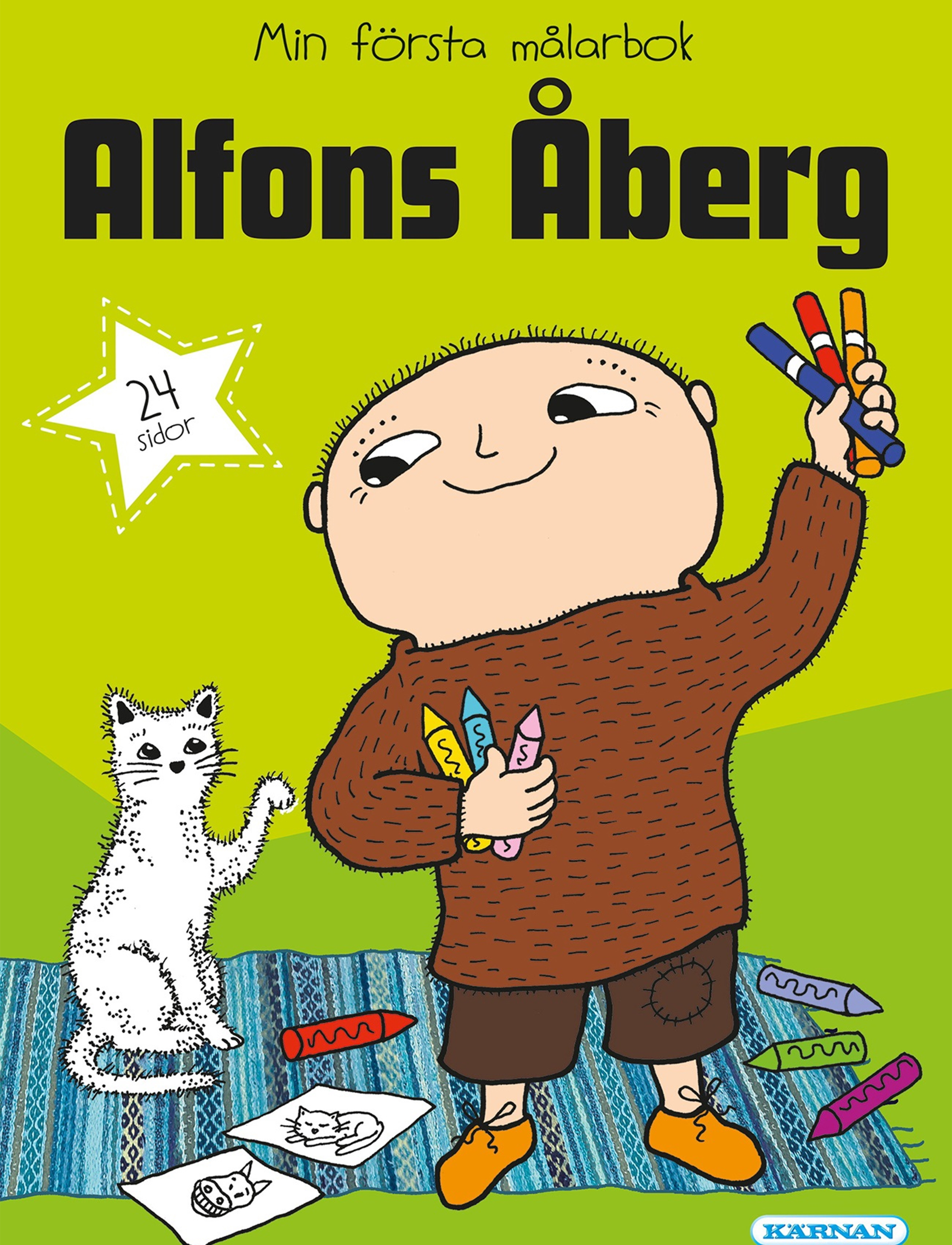 Kärnan ALFONS ÅBERG MIN FÖRSTA MÅLARBOK - 4 for 3 - WHITE / multi