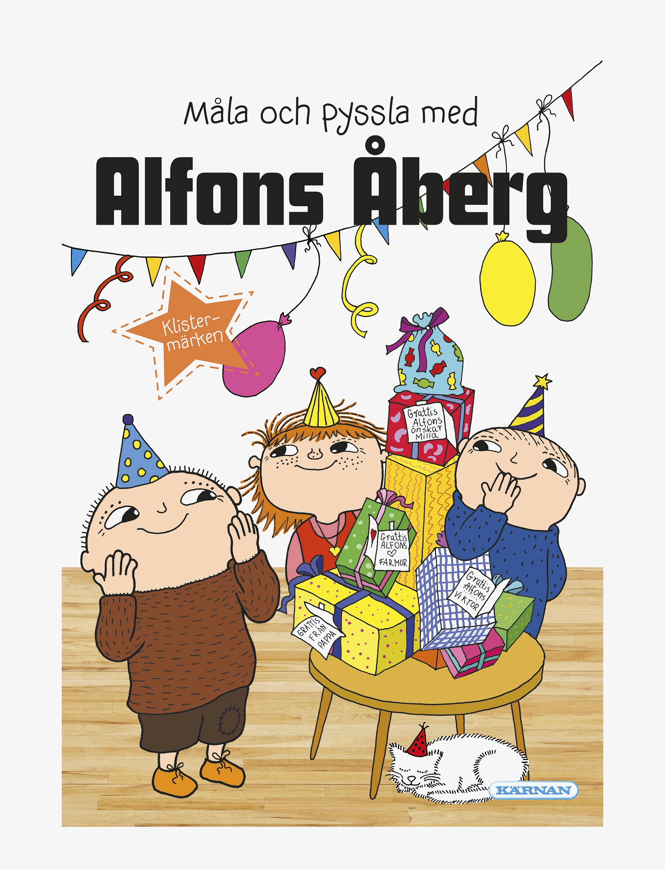 Kärnan MÅLARBOK ALFONS ÅBERG - 4 for 3 - WHITE / multi