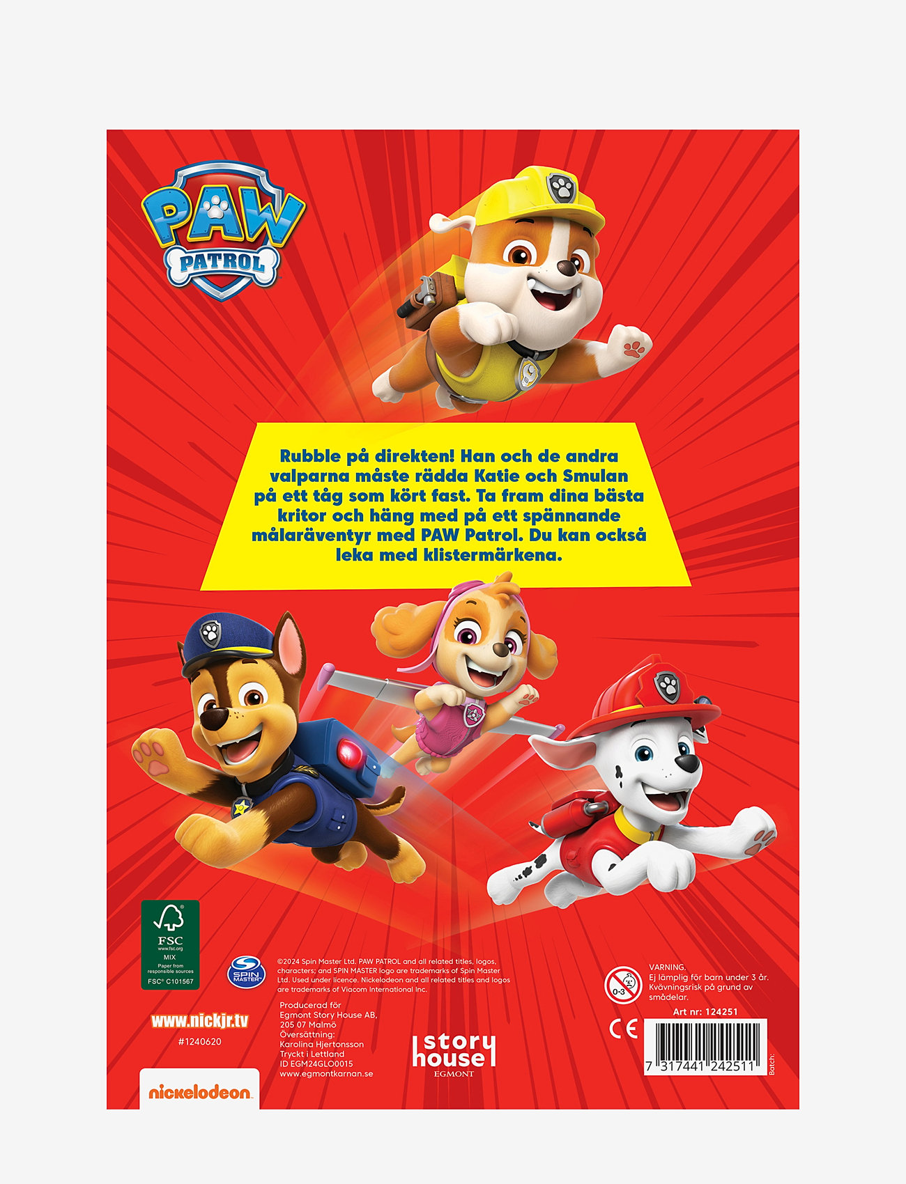 Kärnan - MÅLARBOK PAW PATROL - multi - 1