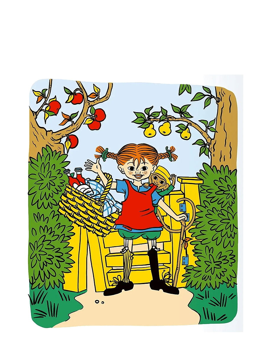 Kärnan - MÅLARBOK MÅLA MED PIPPI LÅNGSTRUMP - sagor - green - 2