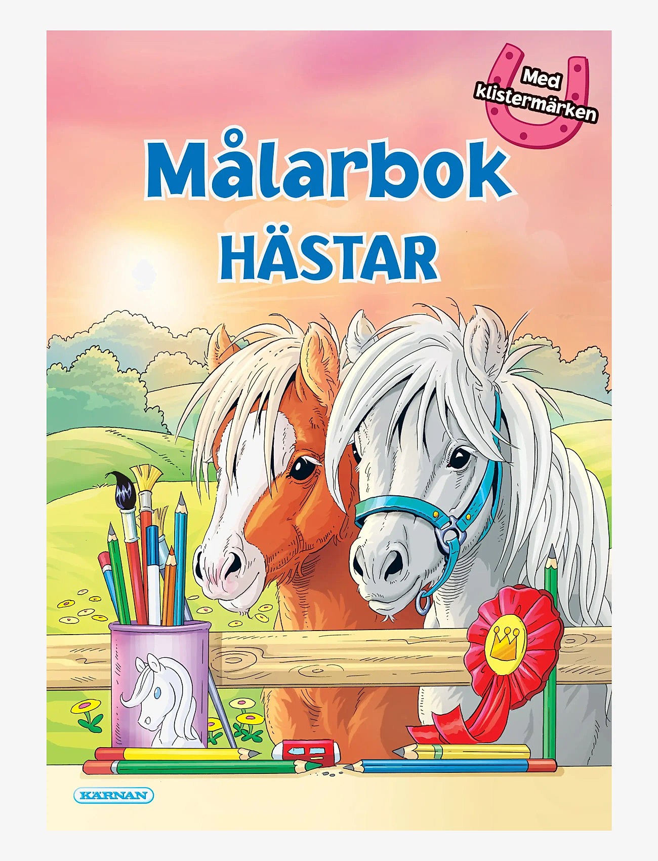 Kärnan - MÅLARBOK HÄSTAR - målar- & pysselböcker - pink - 0