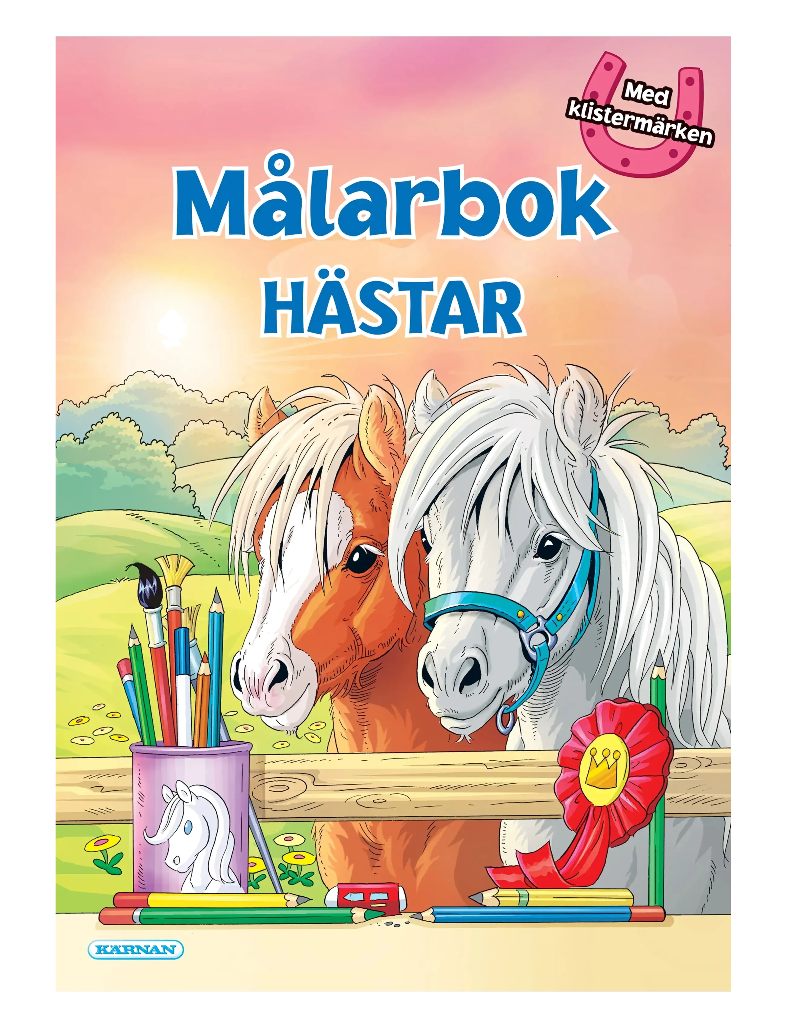 Kärnan MÅLARBOK HÄSTAR - Kärnan - PINK / multi