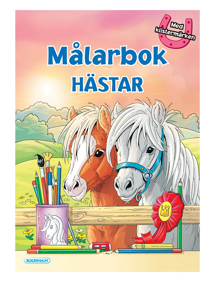 Kärnan - MÅLARBOK HÄSTAR - målar- & pysselböcker - pink - 0