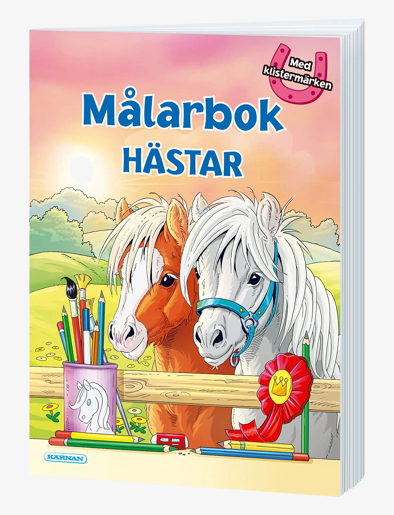 Kärnan - MÅLARBOK HÄSTAR - målar- & pysselböcker - pink - 1
