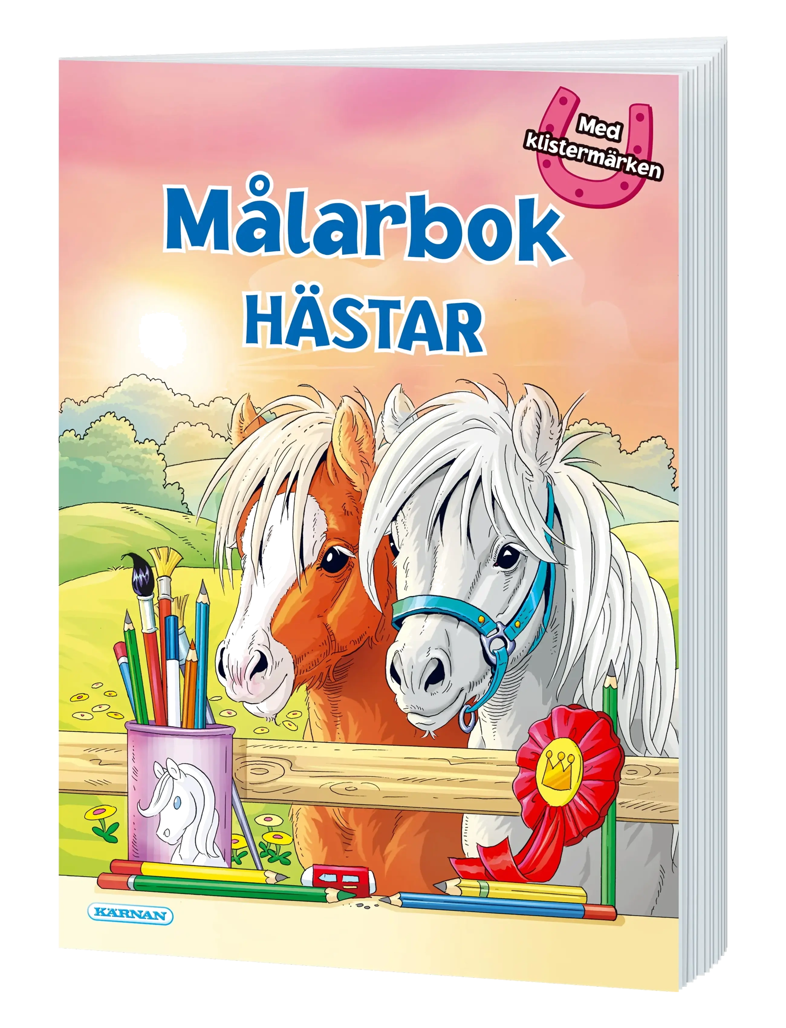 Kärnan - MÅLARBOK HÄSTAR - målar- & pysselböcker - pink - 1