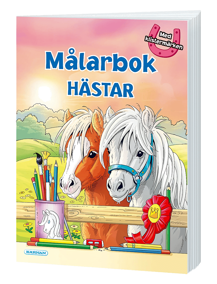 Kärnan - MÅLARBOK HÄSTAR - målar- & pysselböcker - pink - 1