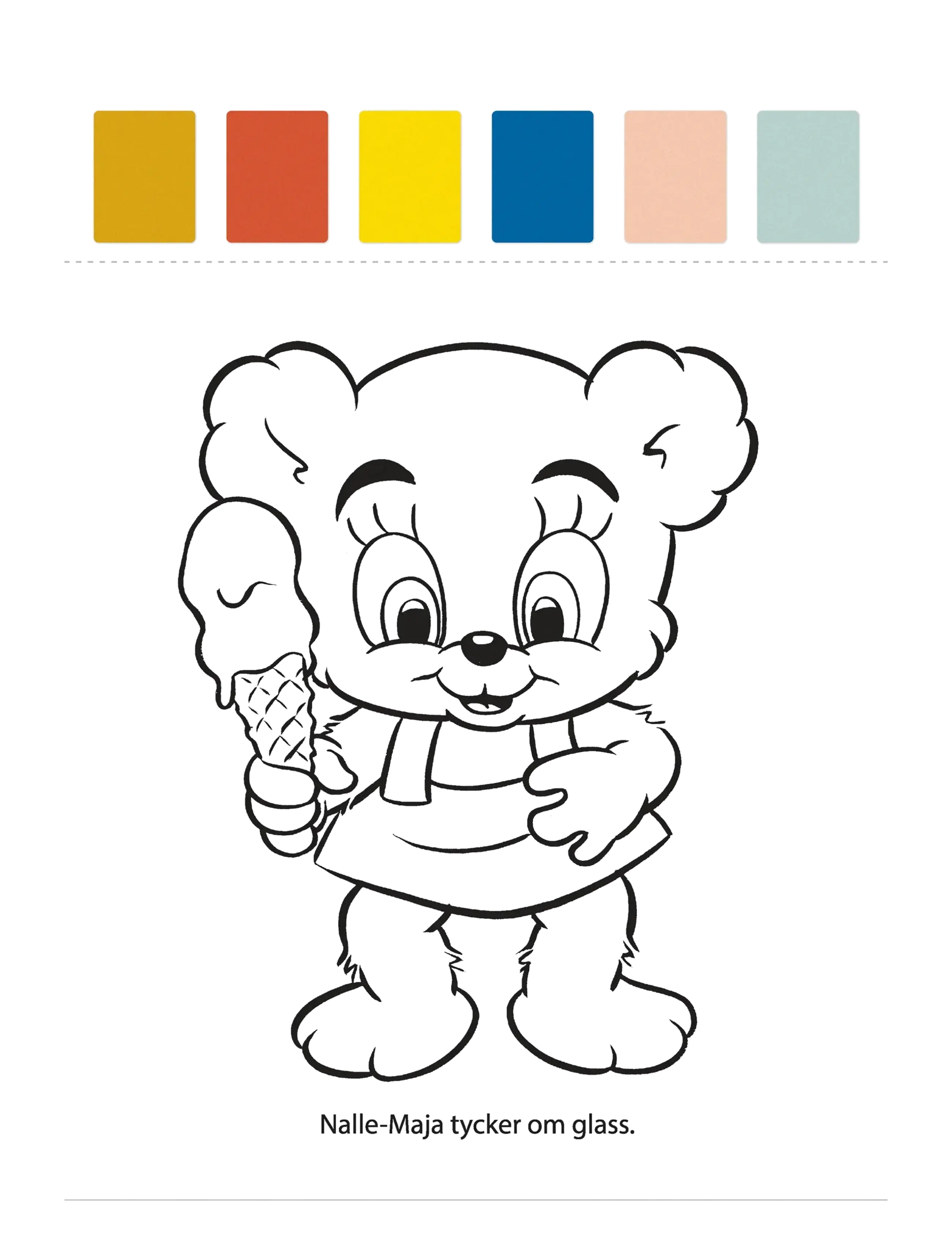 Kärnan - MIN FÖRSTA MÅLARBOK BAMSE MED VATTENFÄRGER - lita- og föndurbækur - green - 2