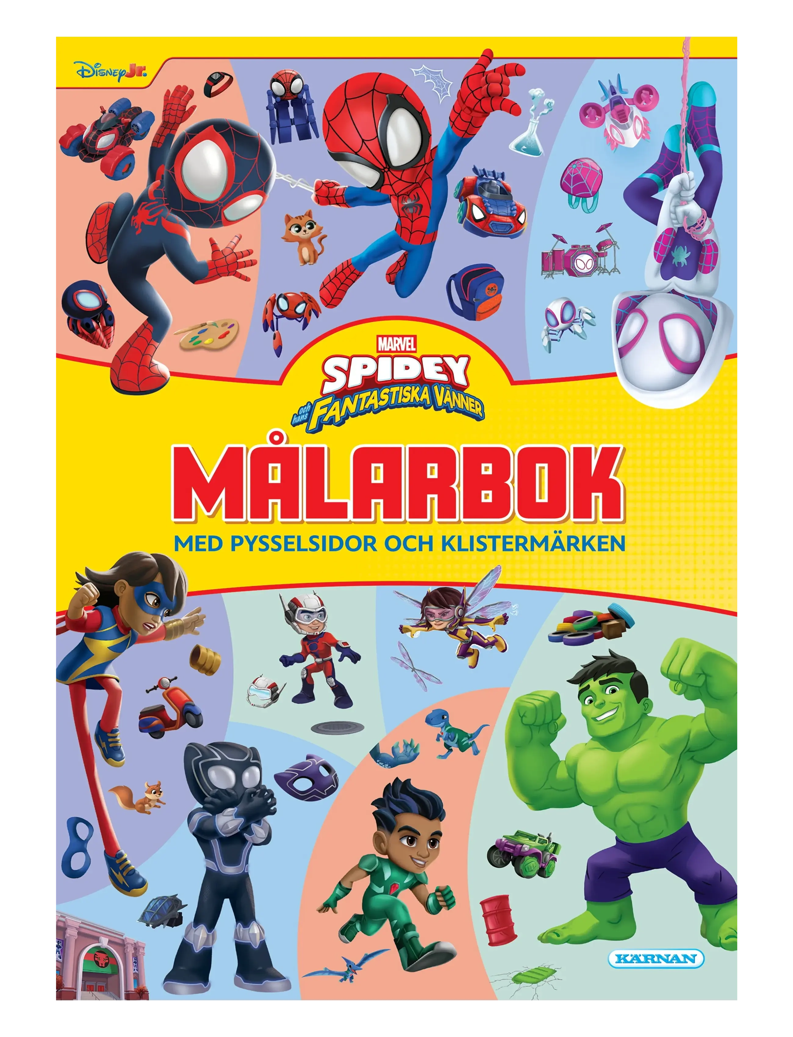 Kärnan MÅLARBOK SPIDEY OCH HANS FANTASTISKA VÄNNER - 4 for 3 - MULTI / blue