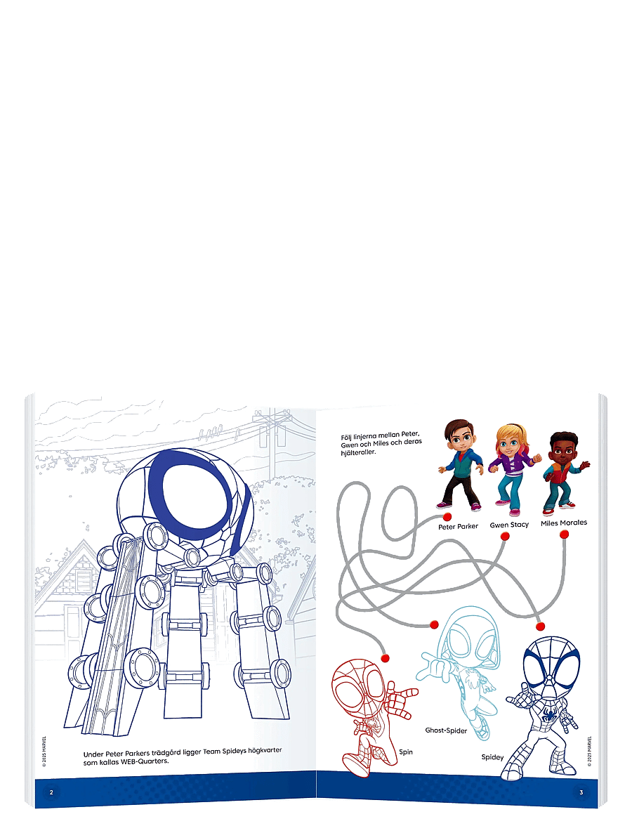 Kärnan - MÅLARBOK SPIDEY OCH HANS FANTASTISKA VÄNNER - målar- & pysselböcker - multi - 2
