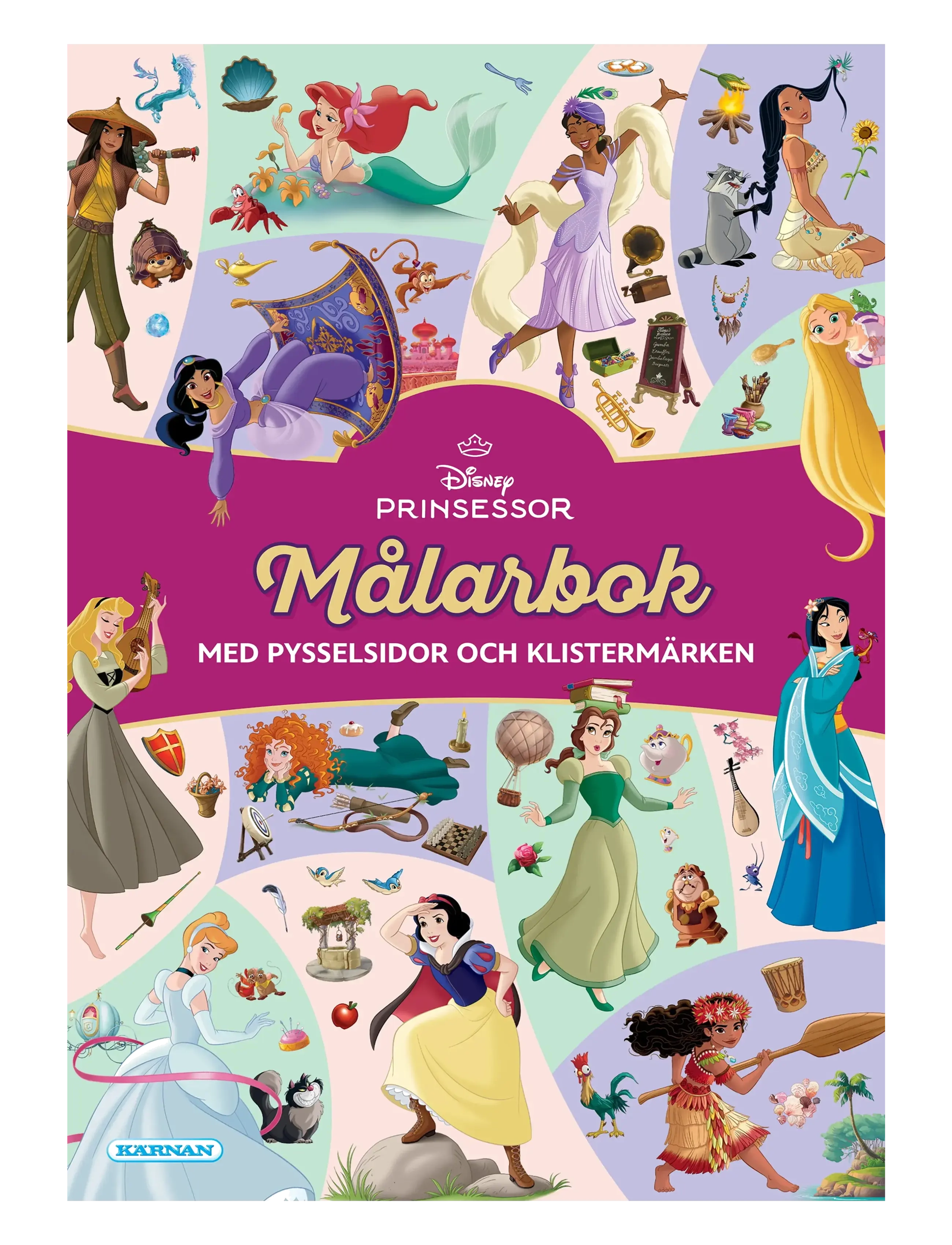 Kärnan MÅLARBOK PRINSESSOR - Rita & Pyssla - MULTI / multi