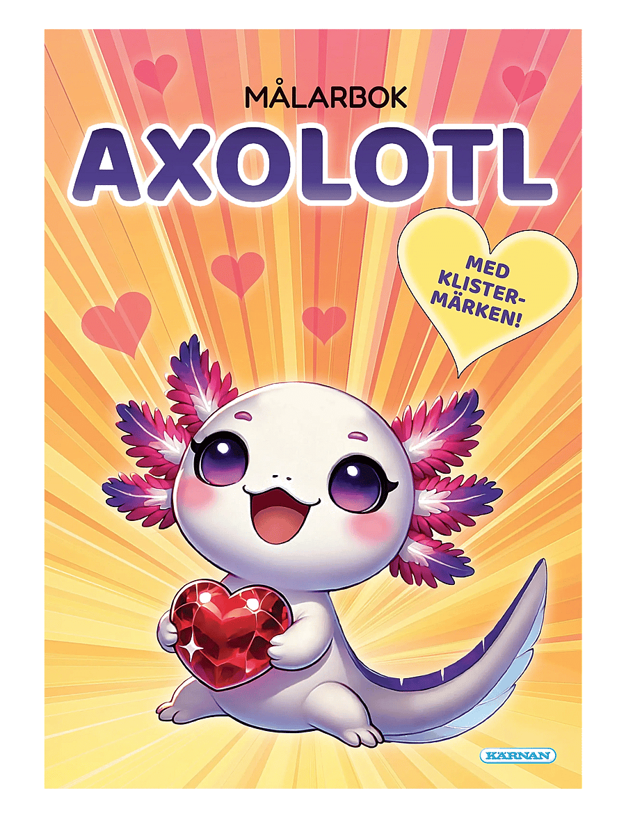 Kärnan - MÅLARBOK AXOLOTL - målar- & pysselböcker - multi - 0