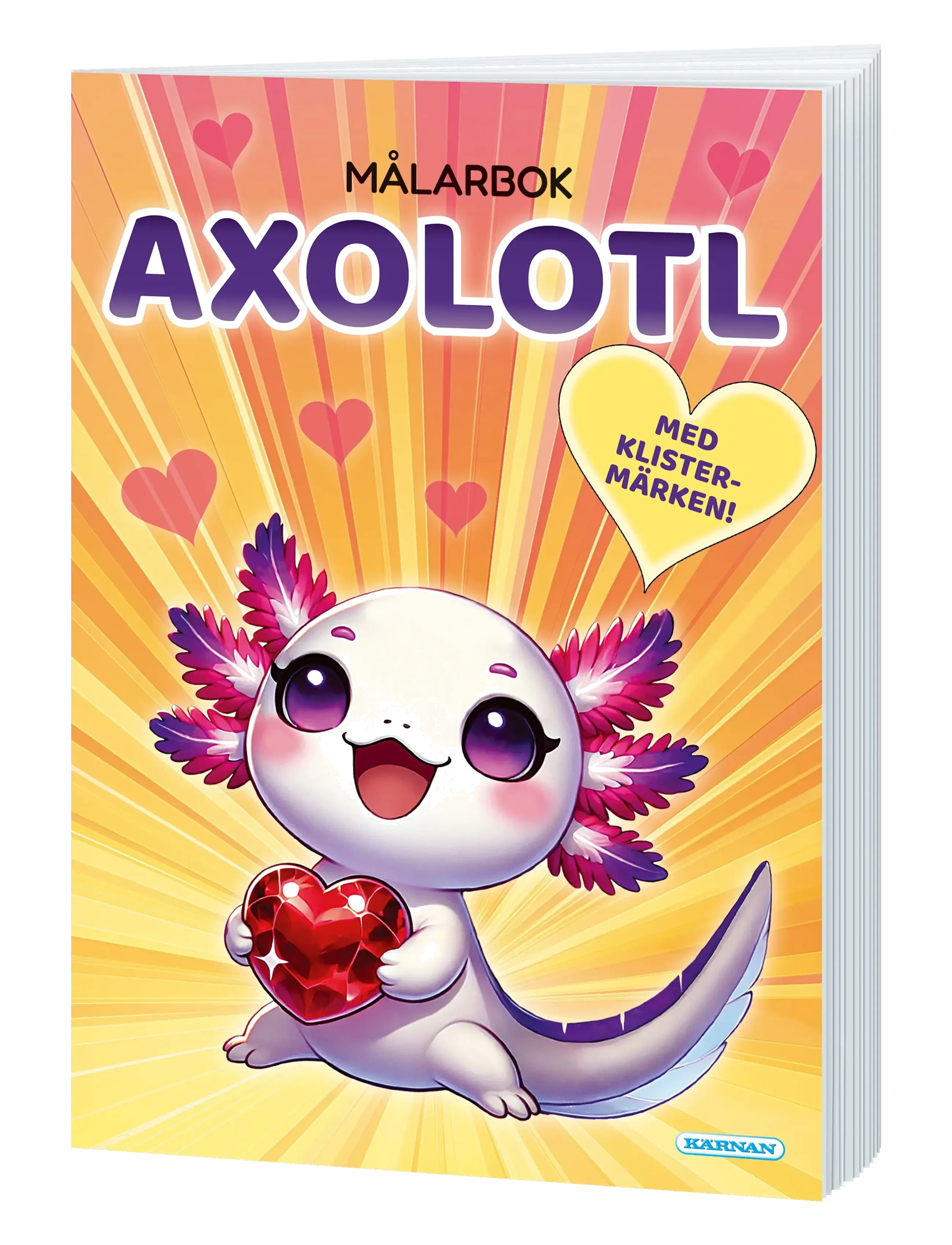Kärnan - MÅLARBOK AXOLOTL - målar- & pysselböcker - multi - 1