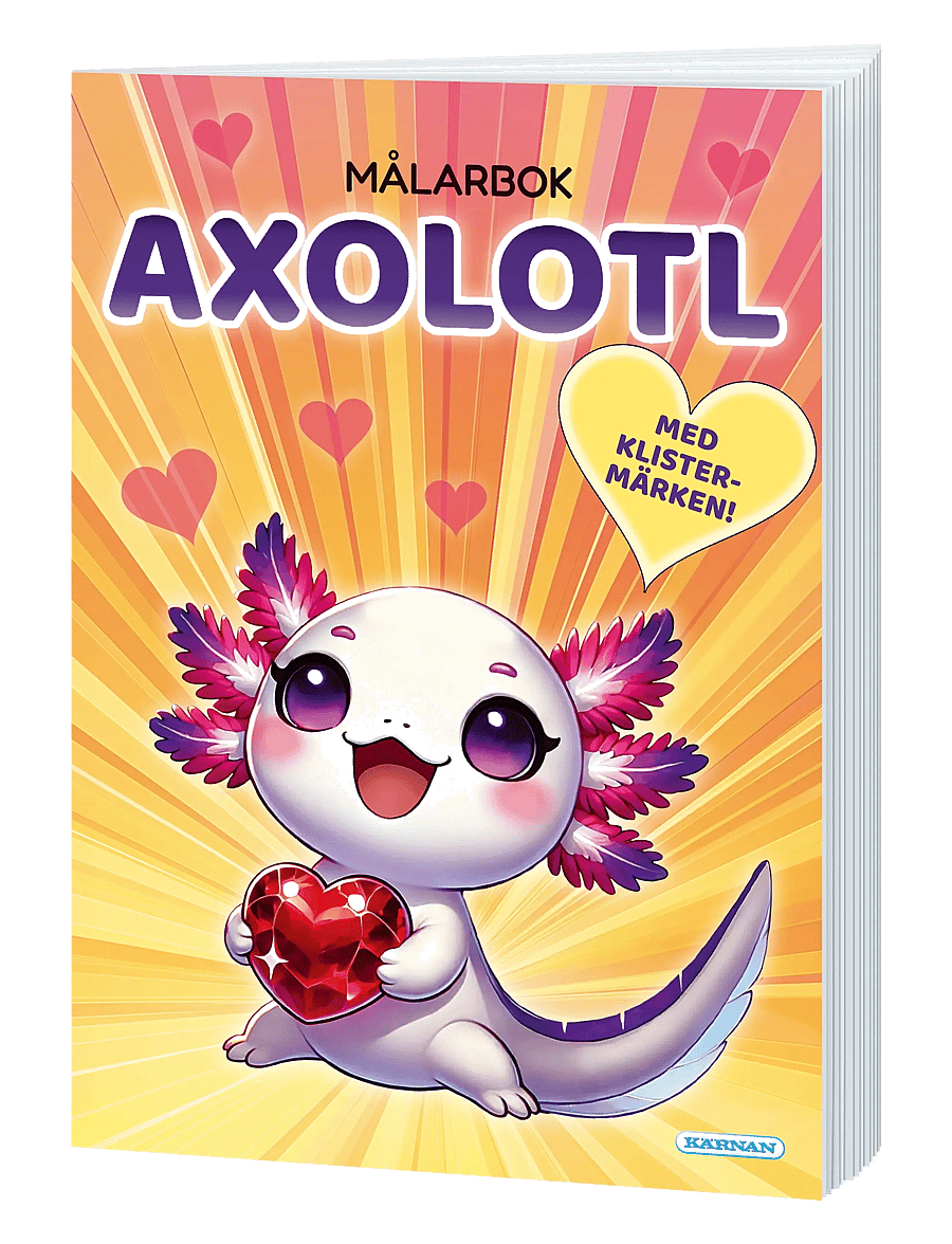 Kärnan - MÅLARBOK AXOLOTL - målar- & pysselböcker - multi - 1