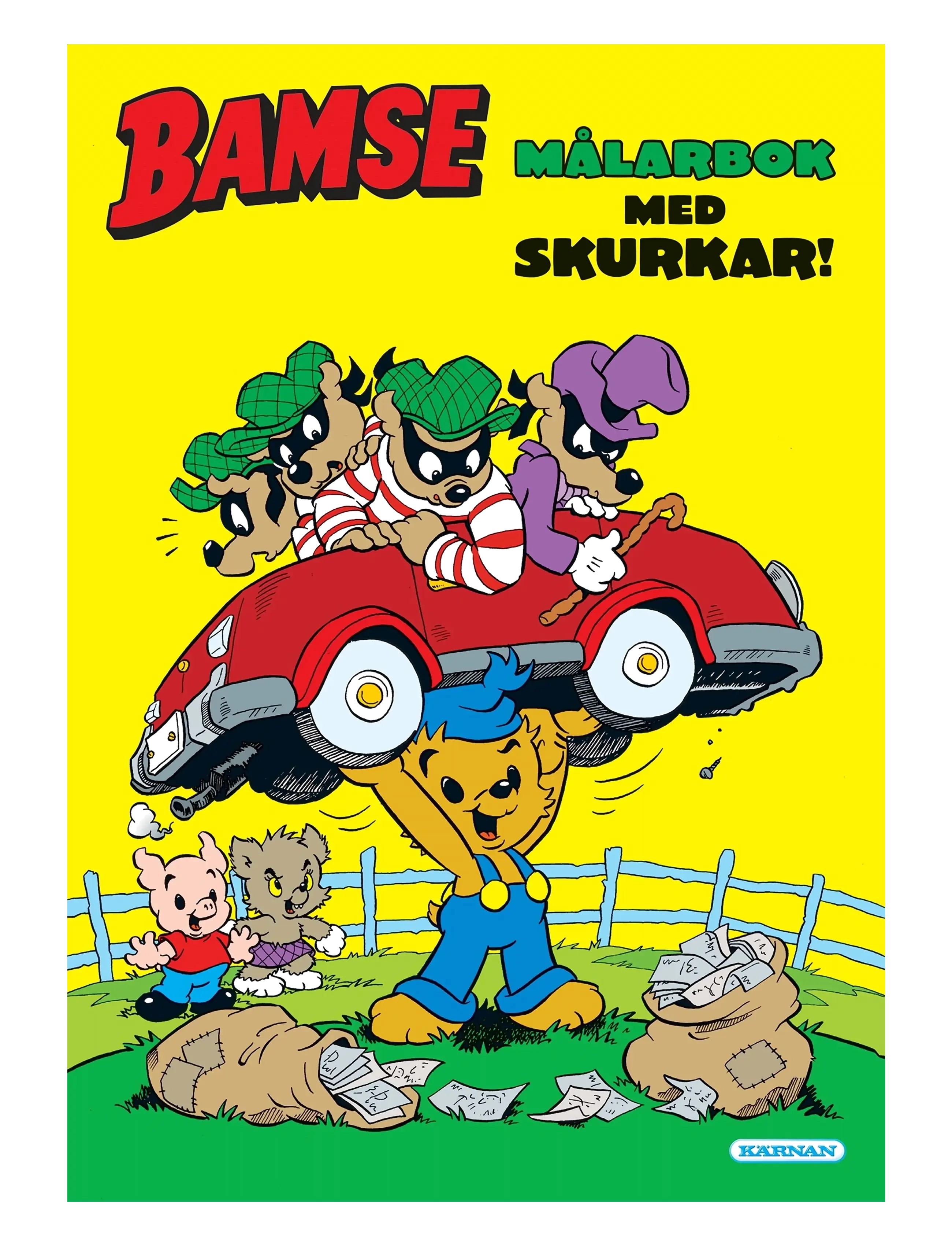 Kärnan MÅLARBOK BAMSE SKURKAR - Teikna & föndra - MULTI / multi