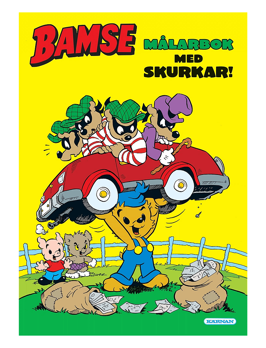 Kärnan - MÅLARBOK BAMSE SKURKAR - målar- & pysselböcker - multi - 0