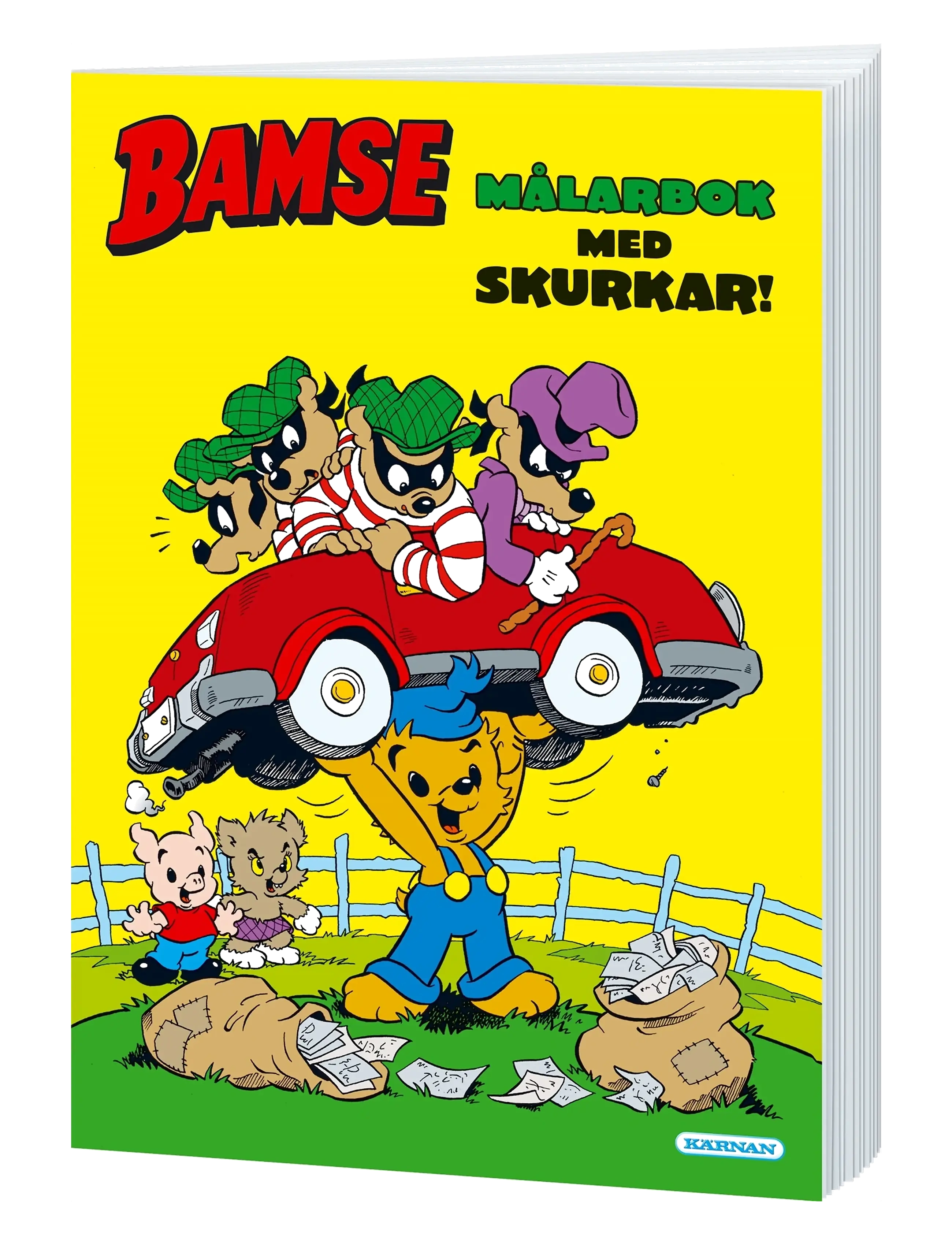 Kärnan - MÅLARBOK BAMSE SKURKAR - målar- & pysselböcker - multi - 1