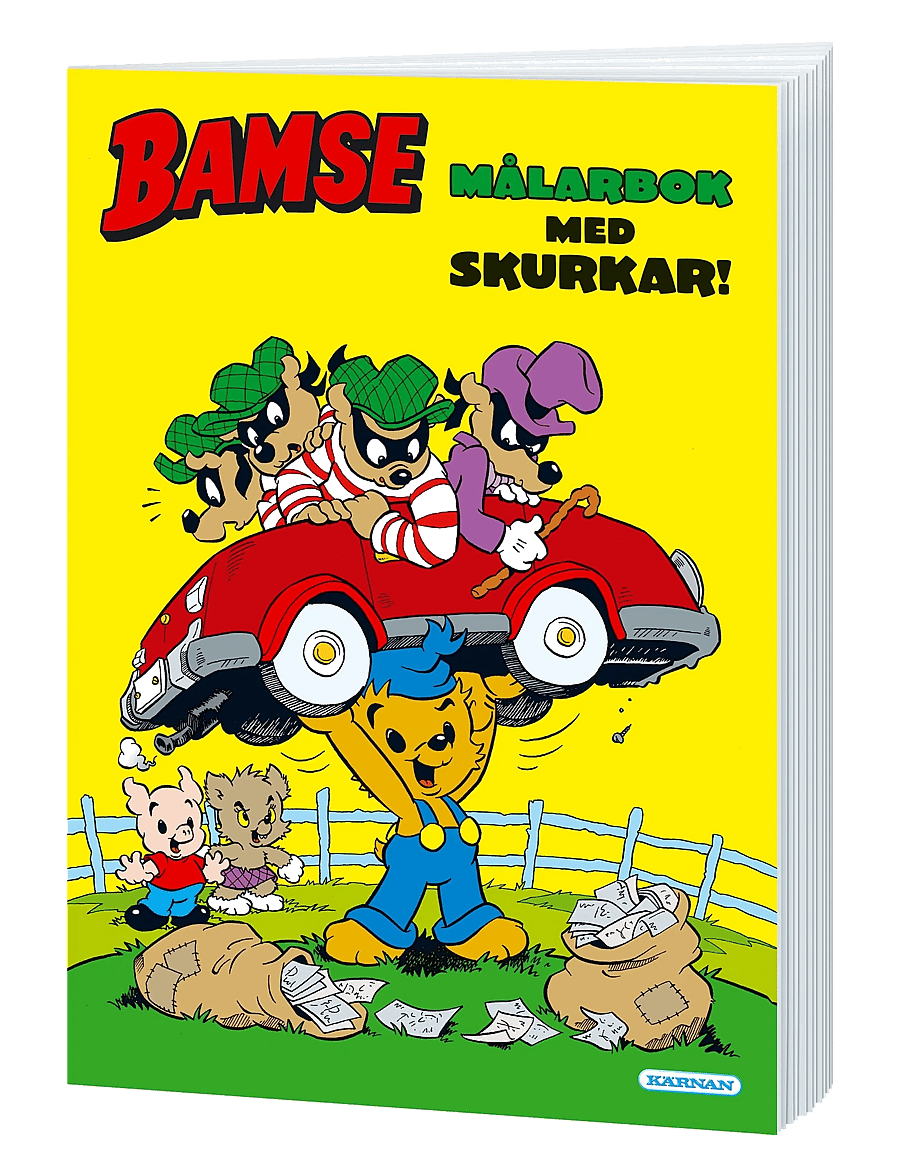 Kärnan - MÅLARBOK BAMSE SKURKAR - målar- & pysselböcker - multi - 1