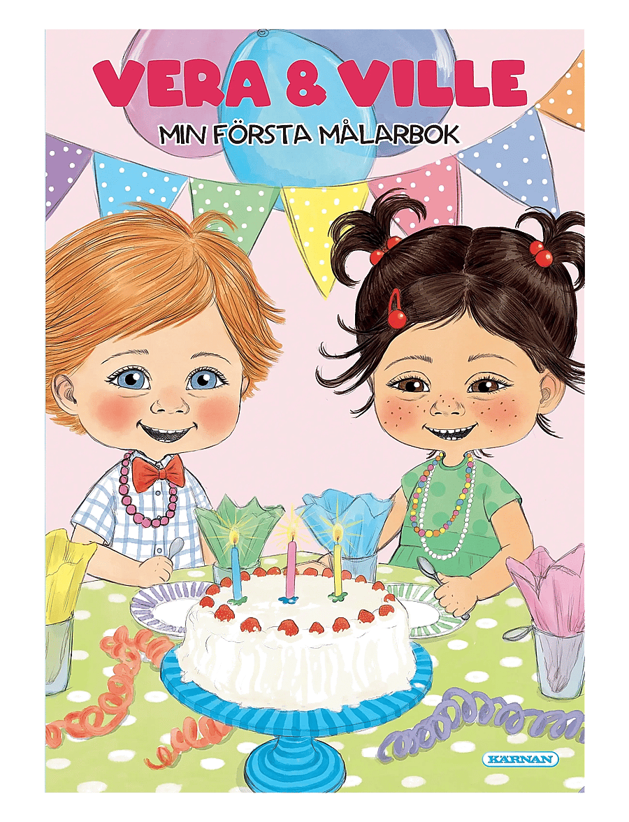 Kärnan - VERA OCH VILLE MIN FÖRSTA MÅLARBOK - målar- & pysselböcker - multi - 0