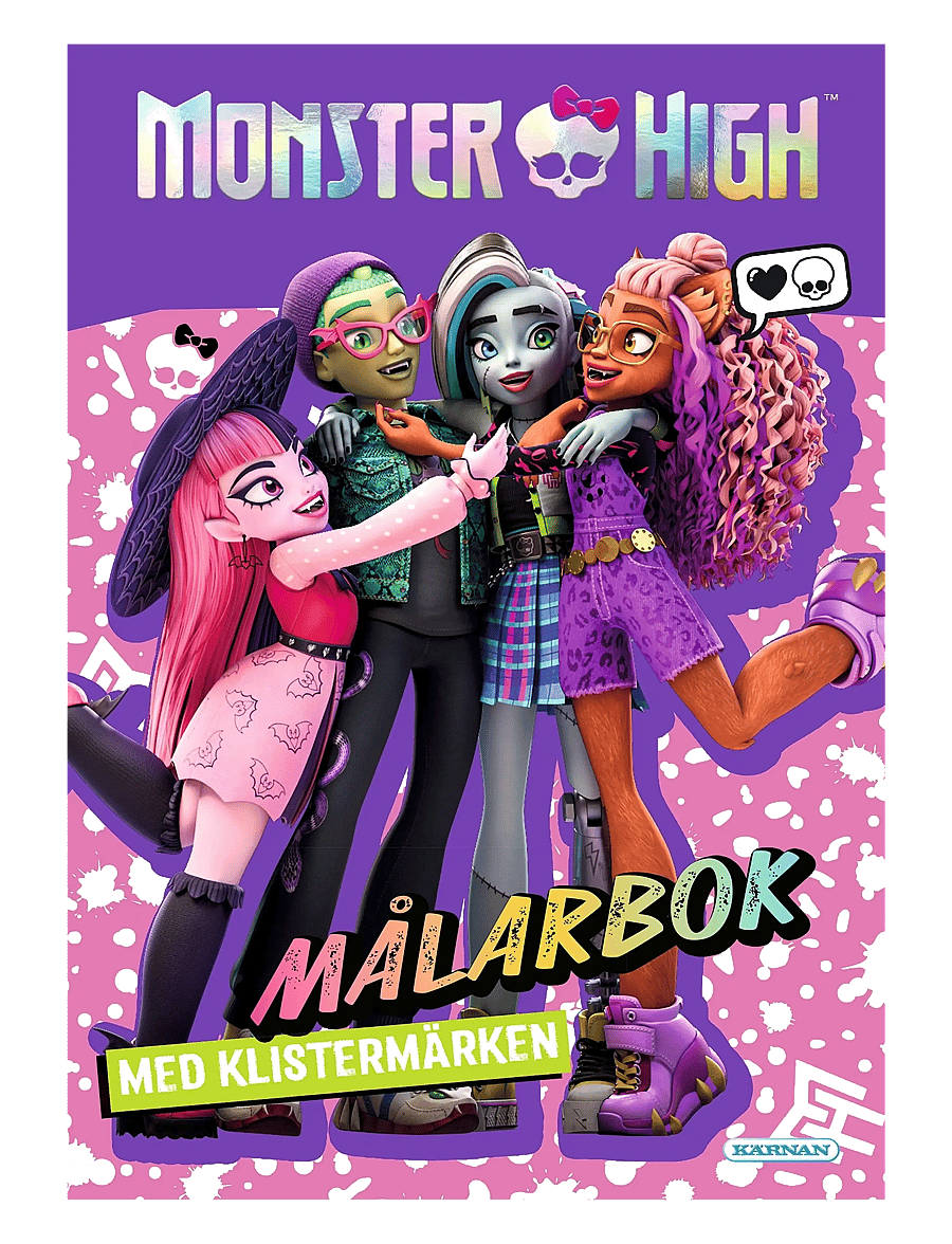 Kärnan - MÅLARBOK MONSTER HIGH - klistermärken - multi - 0