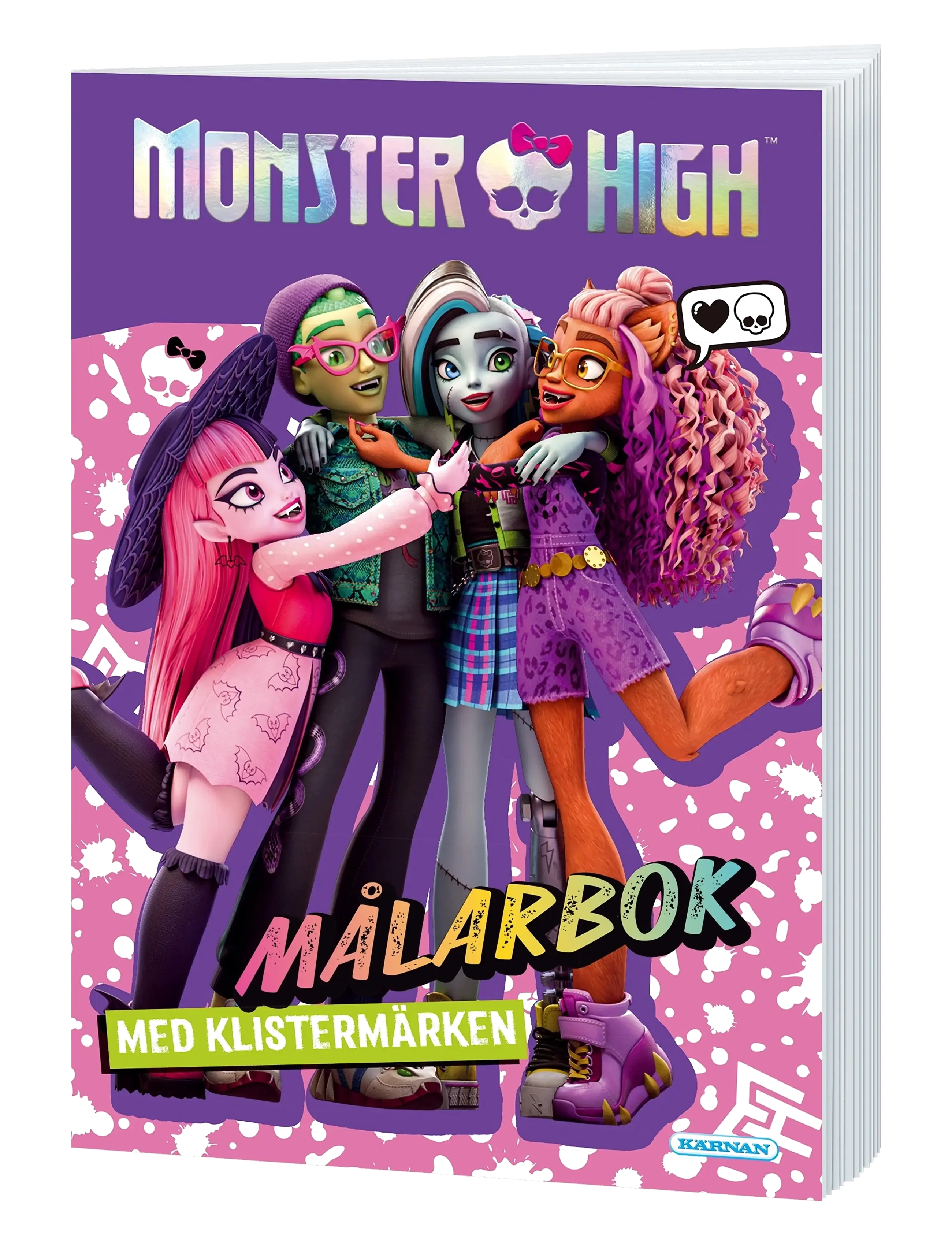 Kärnan - MÅLARBOK MONSTER HIGH - klistermärken - multi - 1