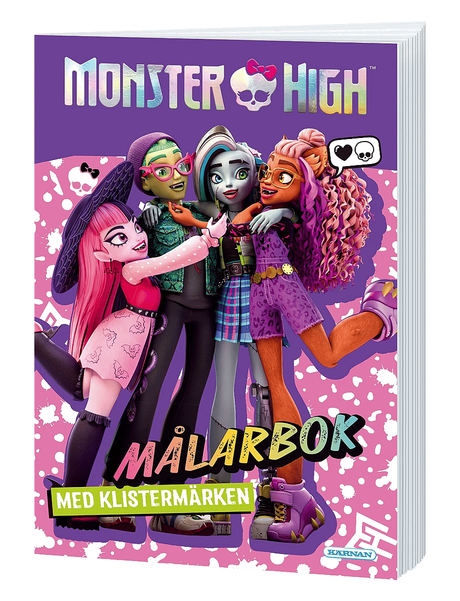 Kärnan - MÅLARBOK MONSTER HIGH - klistermärken - multi - 1