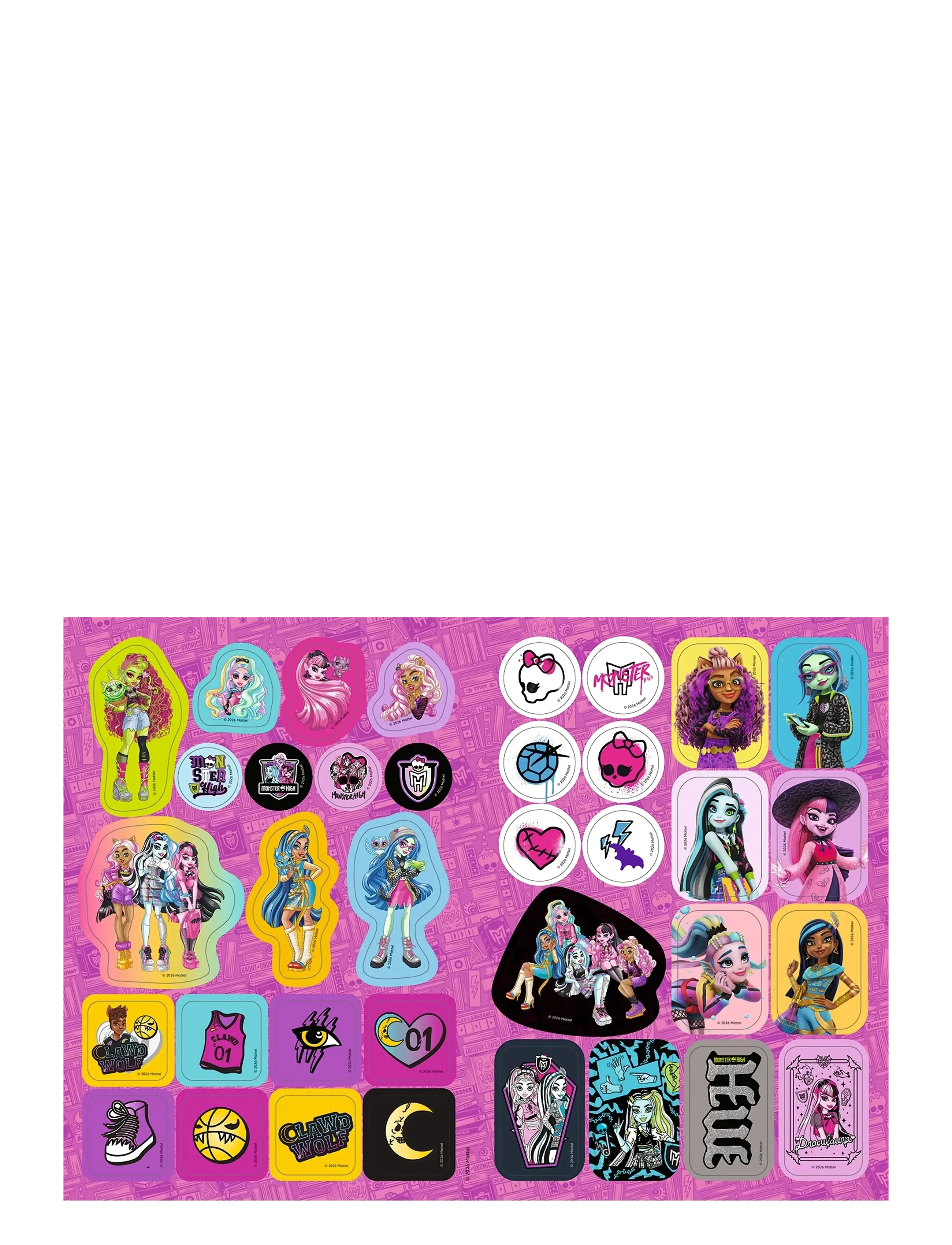 Kärnan - MÅLARBOK MONSTER HIGH - klistermärken - multi - 3