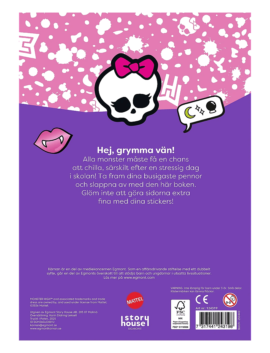Kärnan - MÅLARBOK MONSTER HIGH - klistermärken - multi - 4