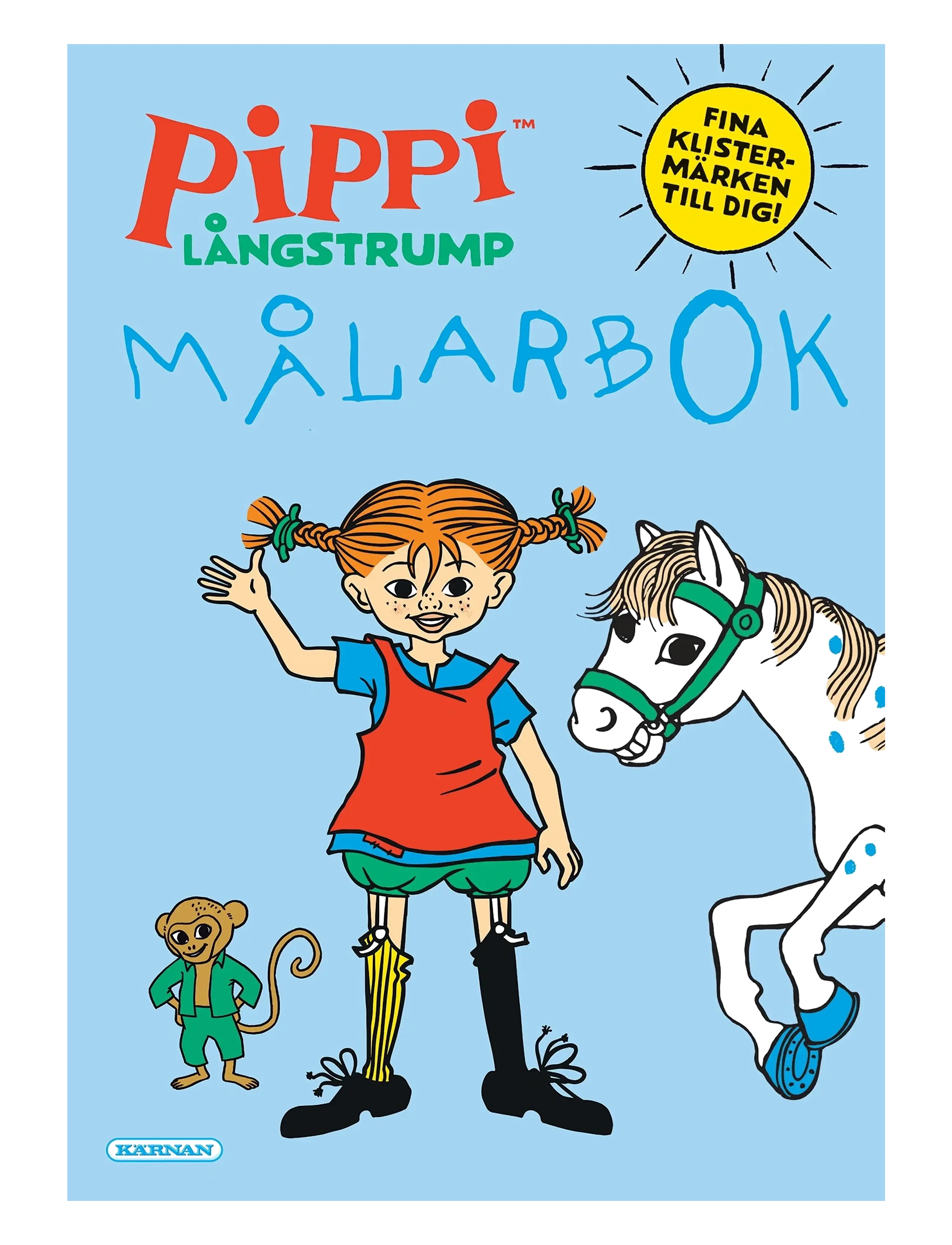 Kärnan MÅLARBOK PIPPI LÅNGSTRUMP MED STICKERS - Inomhus leksaker - MULTI / multi
