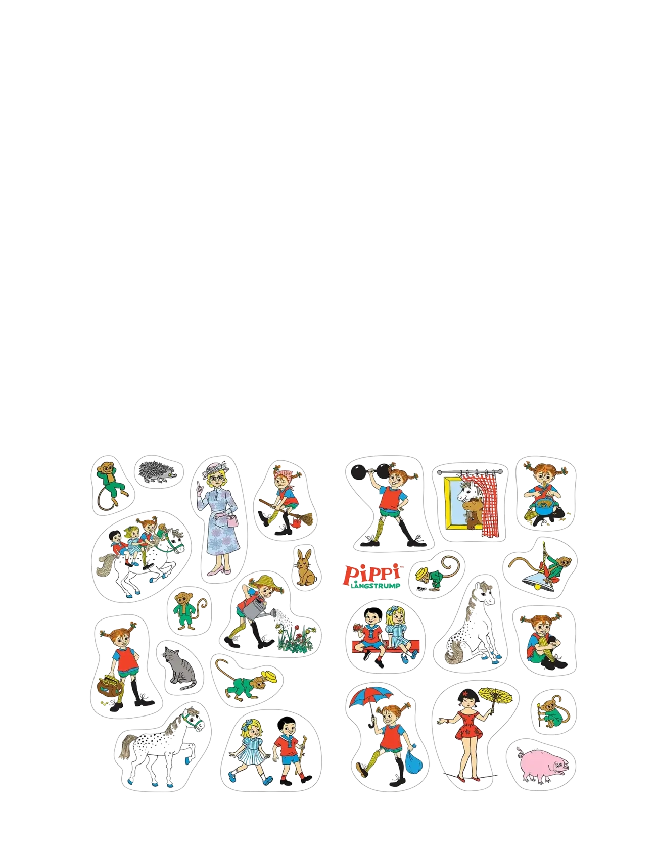 Kärnan - MÅLARBOK PIPPI LÅNGSTRUMP MED STICKERS - målar- & pysselböcker - multi - 3