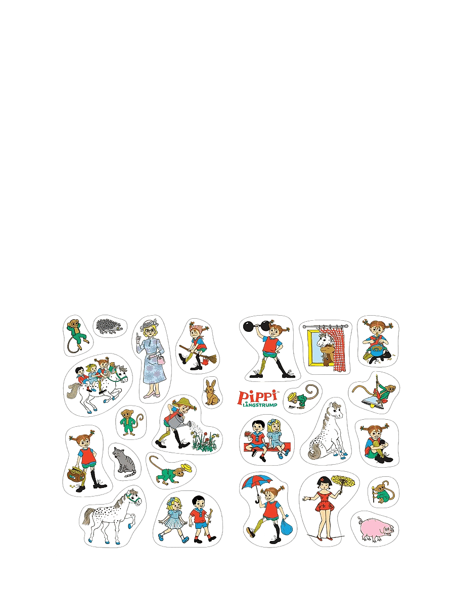 Kärnan - MÅLARBOK PIPPI LÅNGSTRUMP MED STICKERS - målar- & pysselböcker - multi - 3