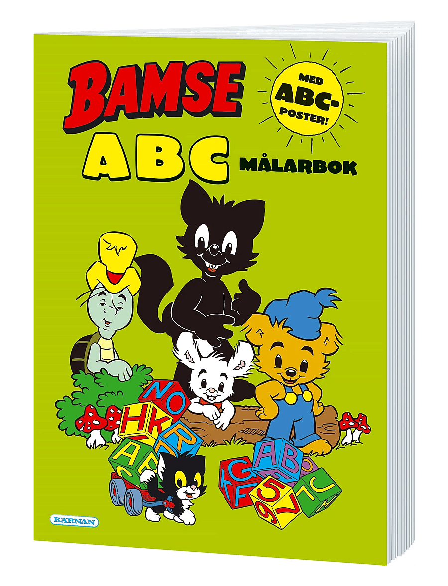 Kärnan - MÅLARBOK BAMSE ABC, MED POSTER - målar- & pysselböcker - multi - 0