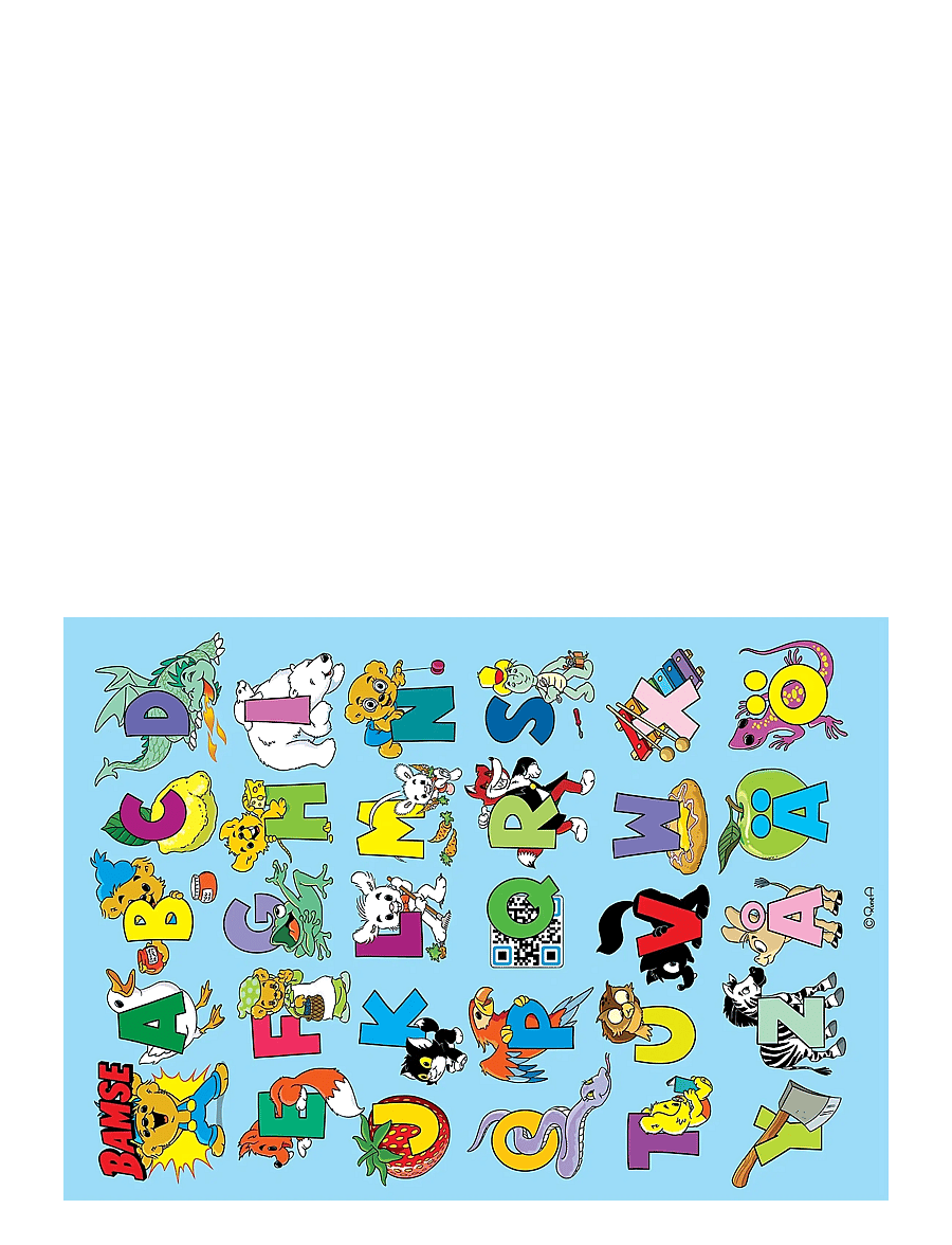 Kärnan - MÅLARBOK BAMSE ABC, MED POSTER - målar- & pysselböcker - multi - 3