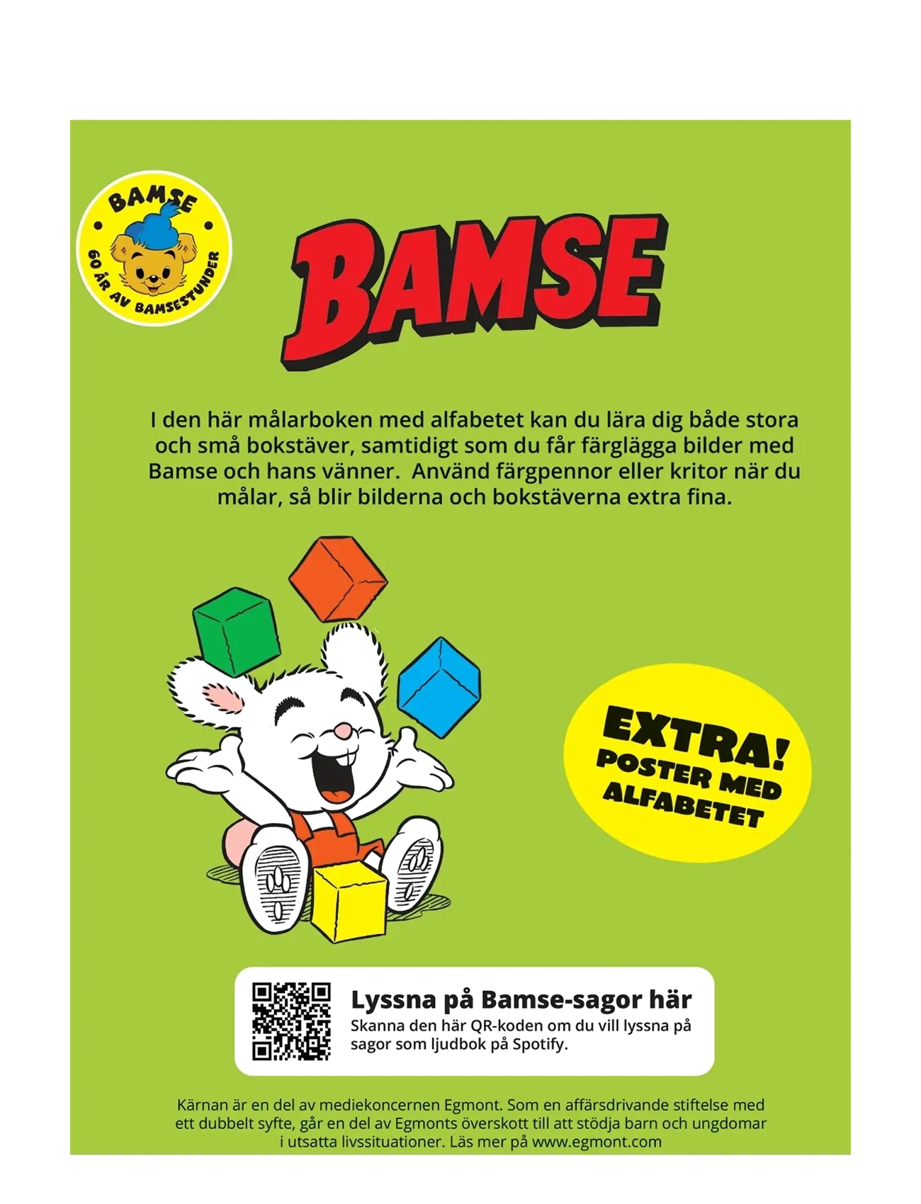 Kärnan - MÅLARBOK BAMSE ABC, MED POSTER - målar- & pysselböcker - multi - 4