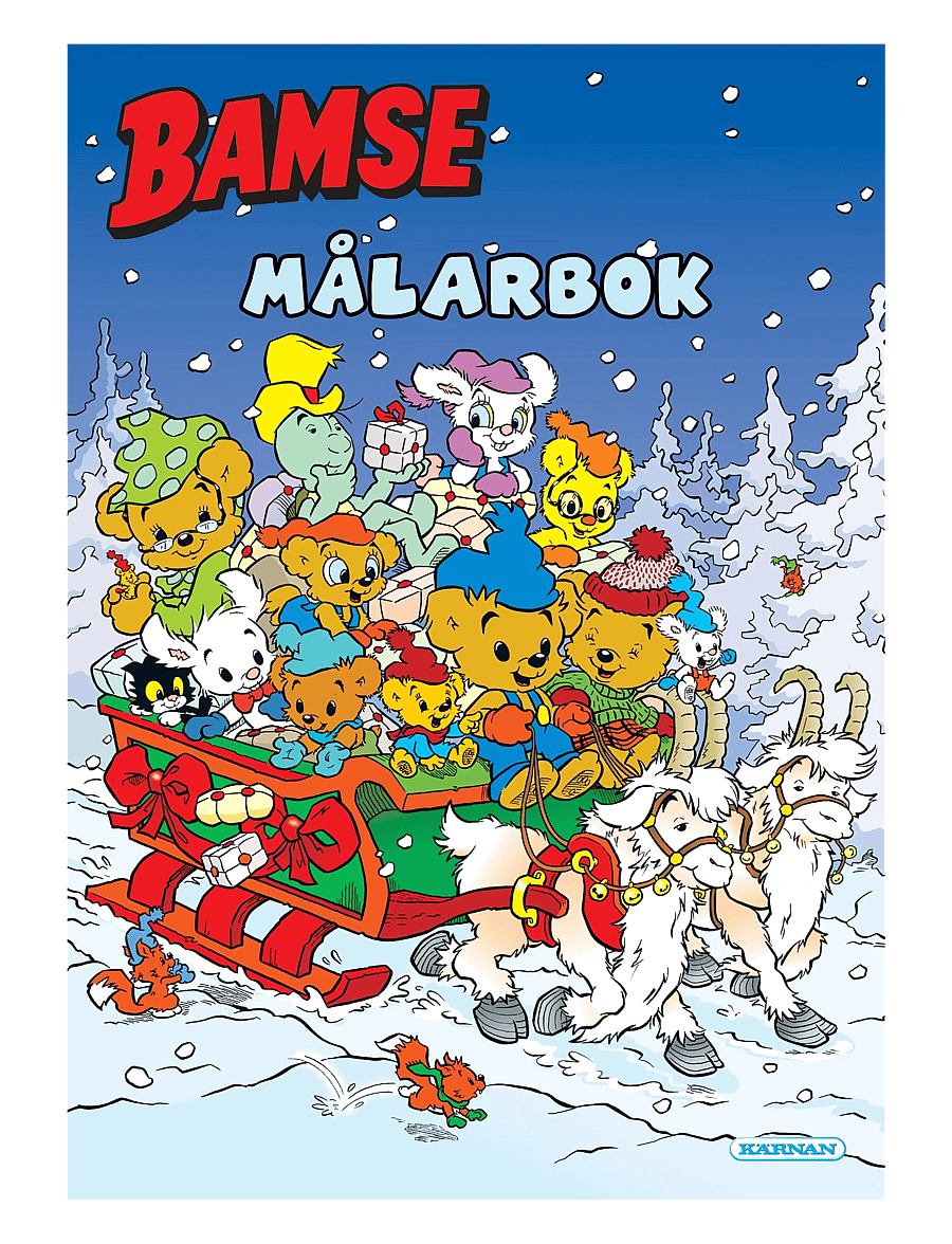 Kärnan - MÅLARBOK BAMSE - Jul på kullarna - målar- & pysselböcker - multi - 0