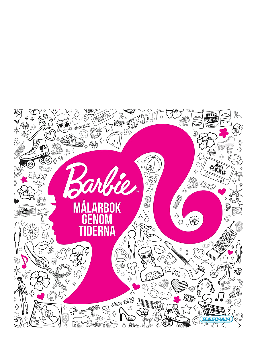 Kärnan - MÅLARBOK BARBIE GENOM TIDERNA - teikna & föndra - white - 0