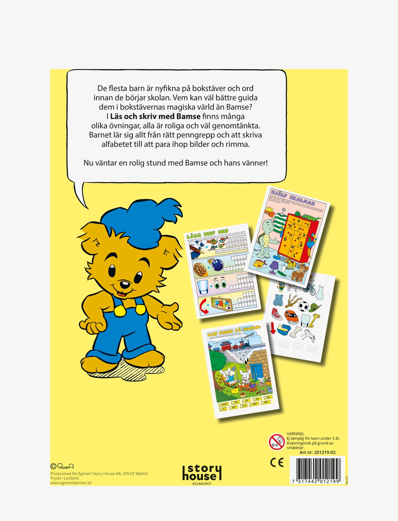 Kärnan - BAMSE LÄS OCH SKRIV MED BAMSE - lita- og föndurbækur - multi - 2