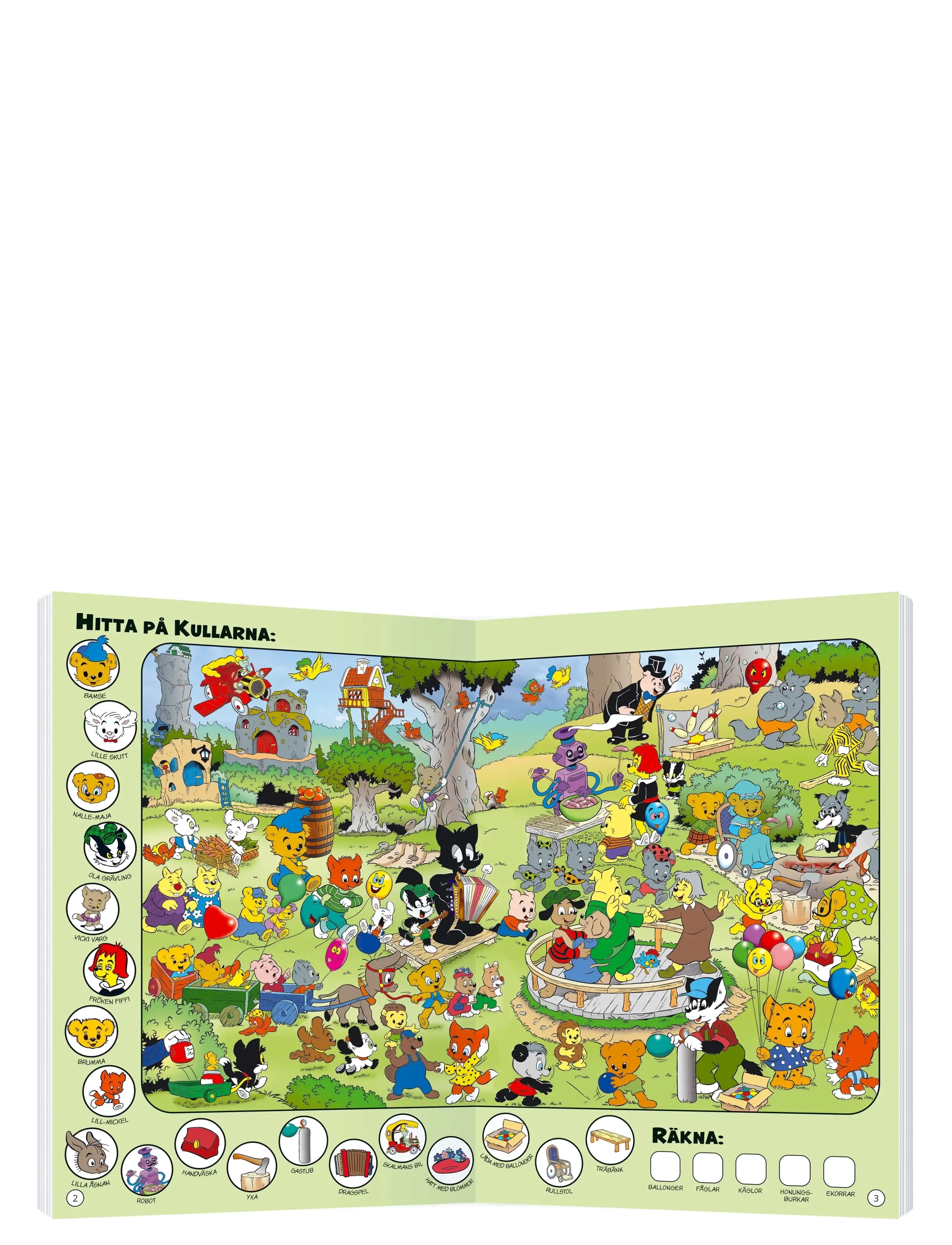 Kärnan - PYSSELBOK BAMSE LETA OCH HITTA - green - 2