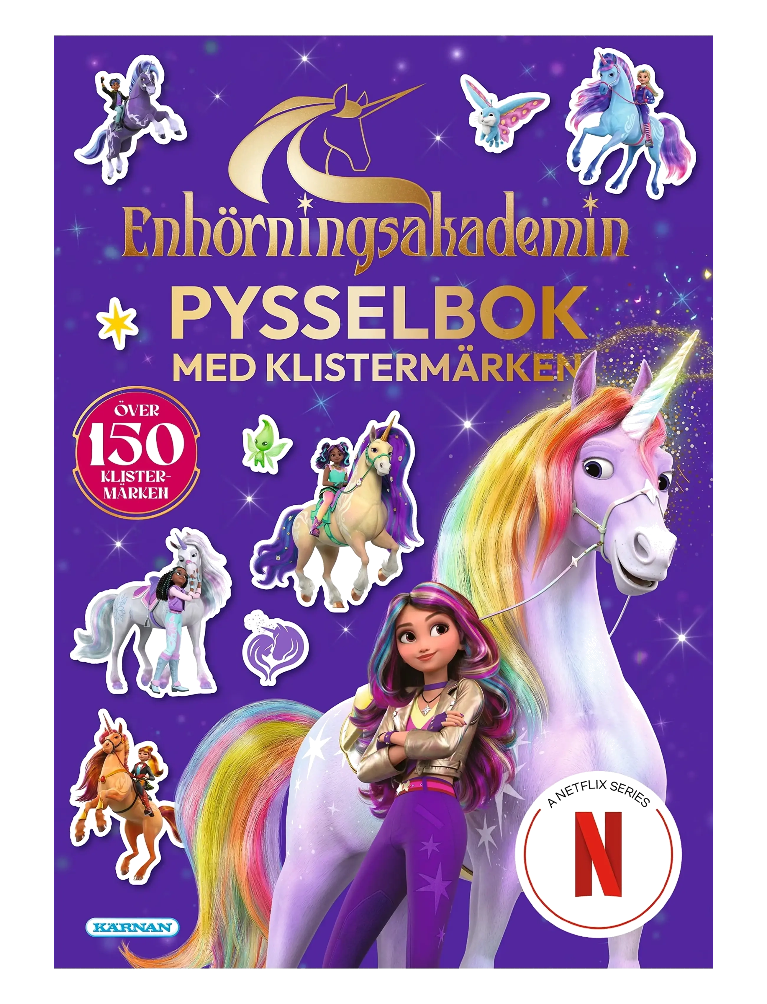 Kärnan PYSSELBOK ENHÖRNINGSAKADEMIN - 4 for 3 - PURPLE / multi