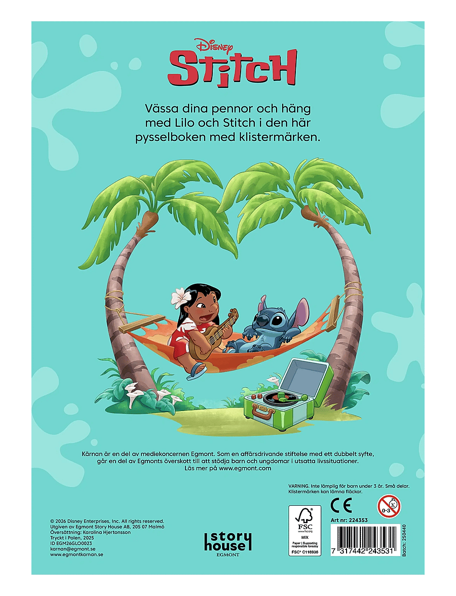 Kärnan - PYSSELBOK DISNEY STITCH - målar- & pysselböcker - multi - 2