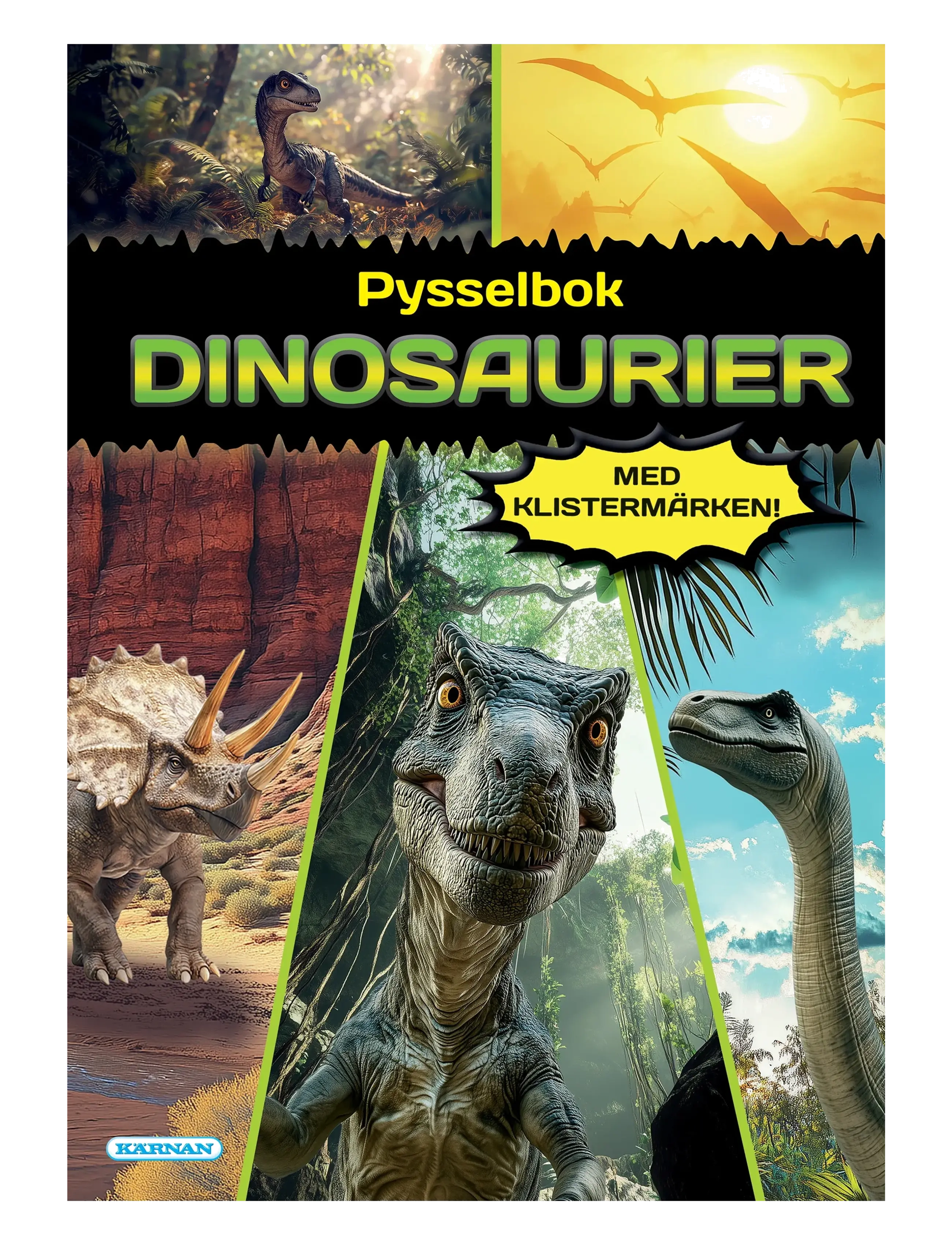 Kärnan PYSSELBOK DINOSAURIER - Målar- & pysselböcker - MULTI / green