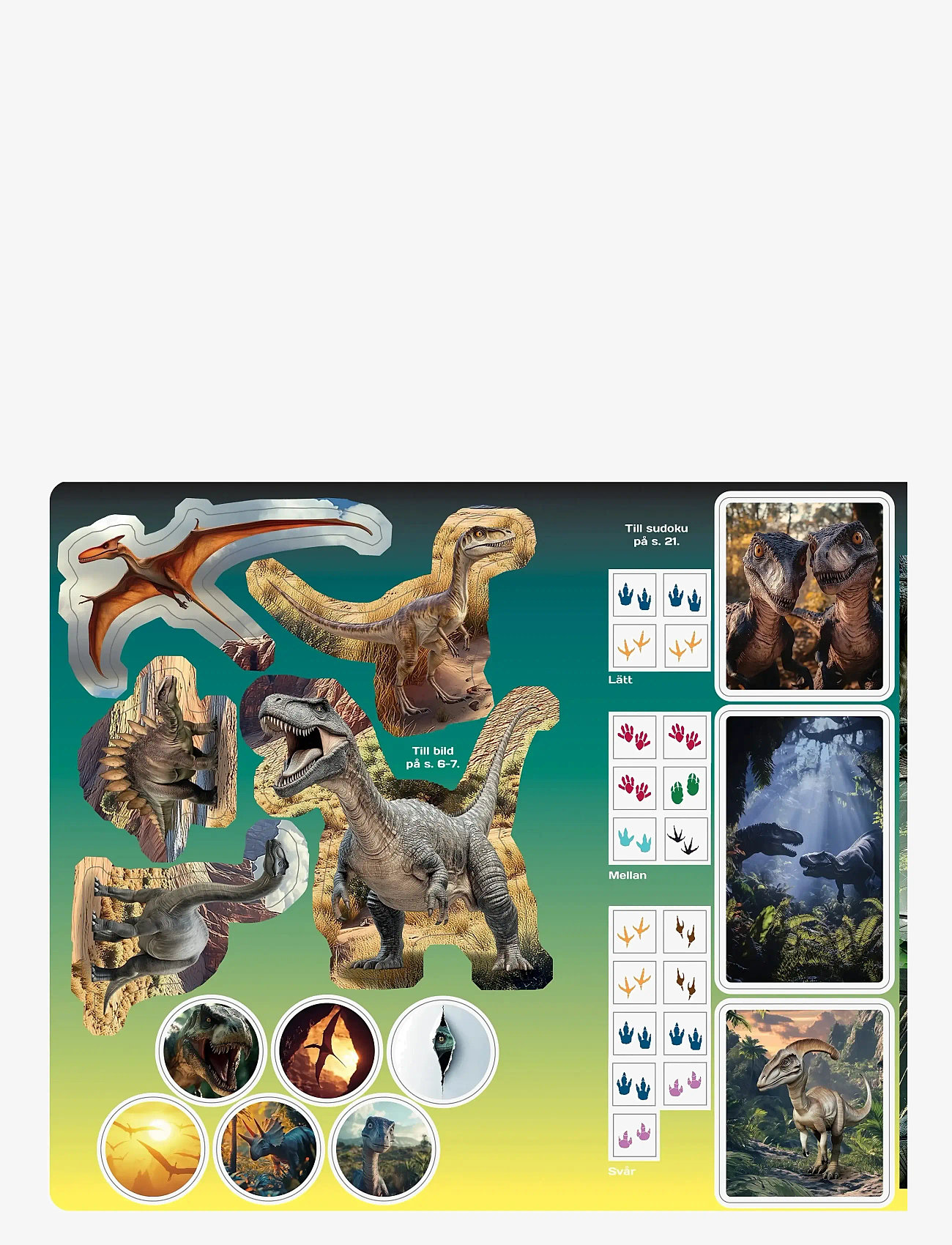 Kärnan - PYSSELBOK DINOSAURIER - målar- & pysselböcker - multi - 3