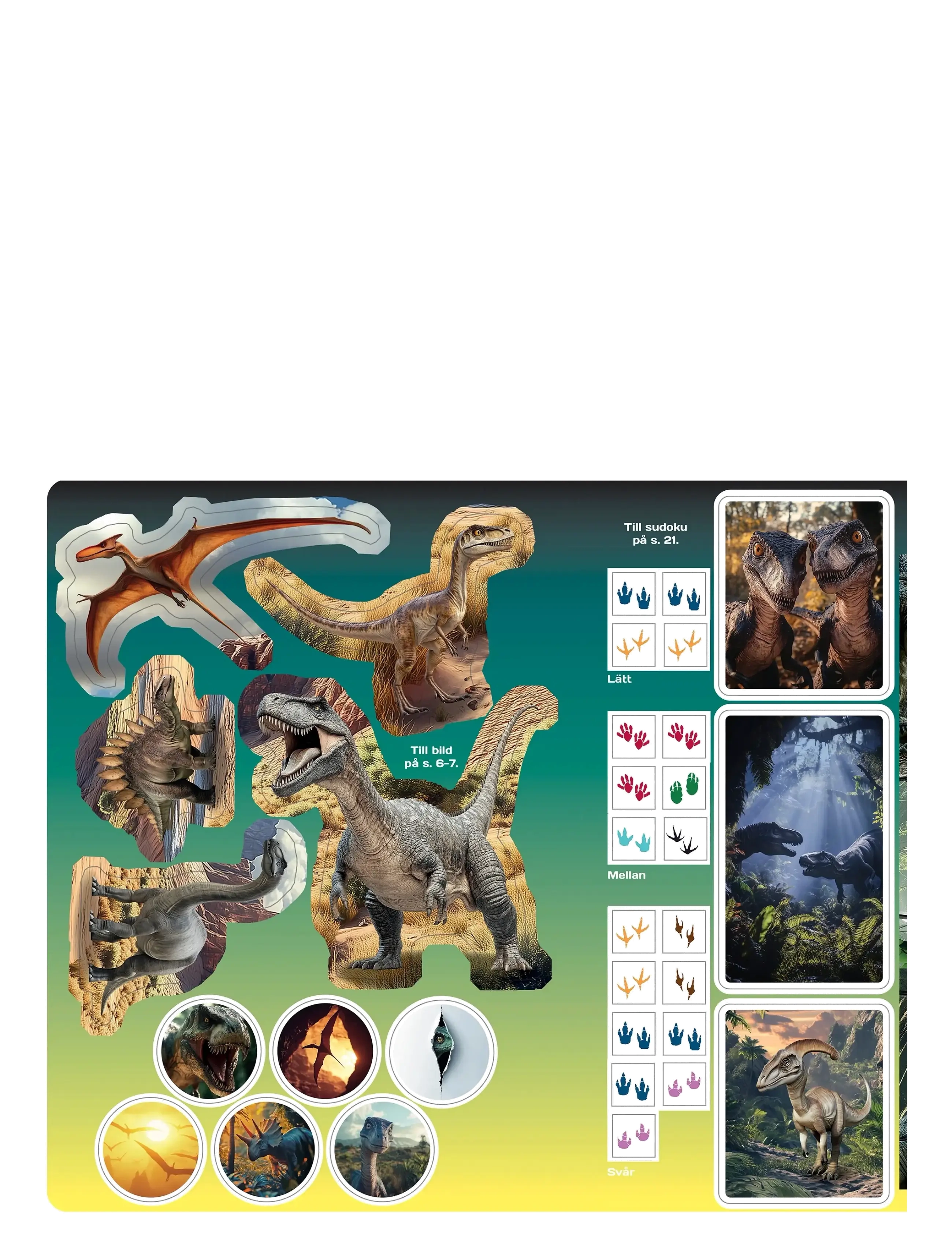 Kärnan - PYSSELBOK DINOSAURIER - målar- & pysselböcker - multi - 3