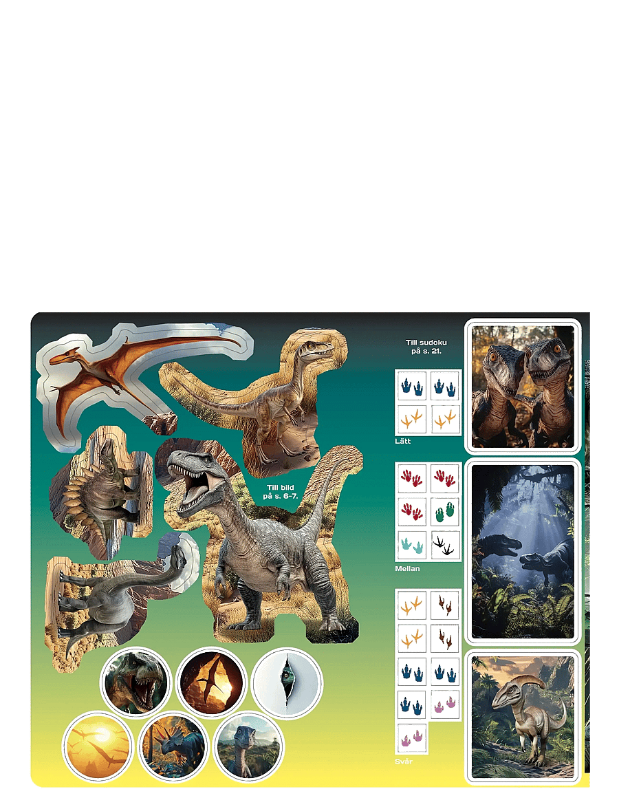 Kärnan - PYSSELBOK DINOSAURIER - målar- & pysselböcker - multi - 3