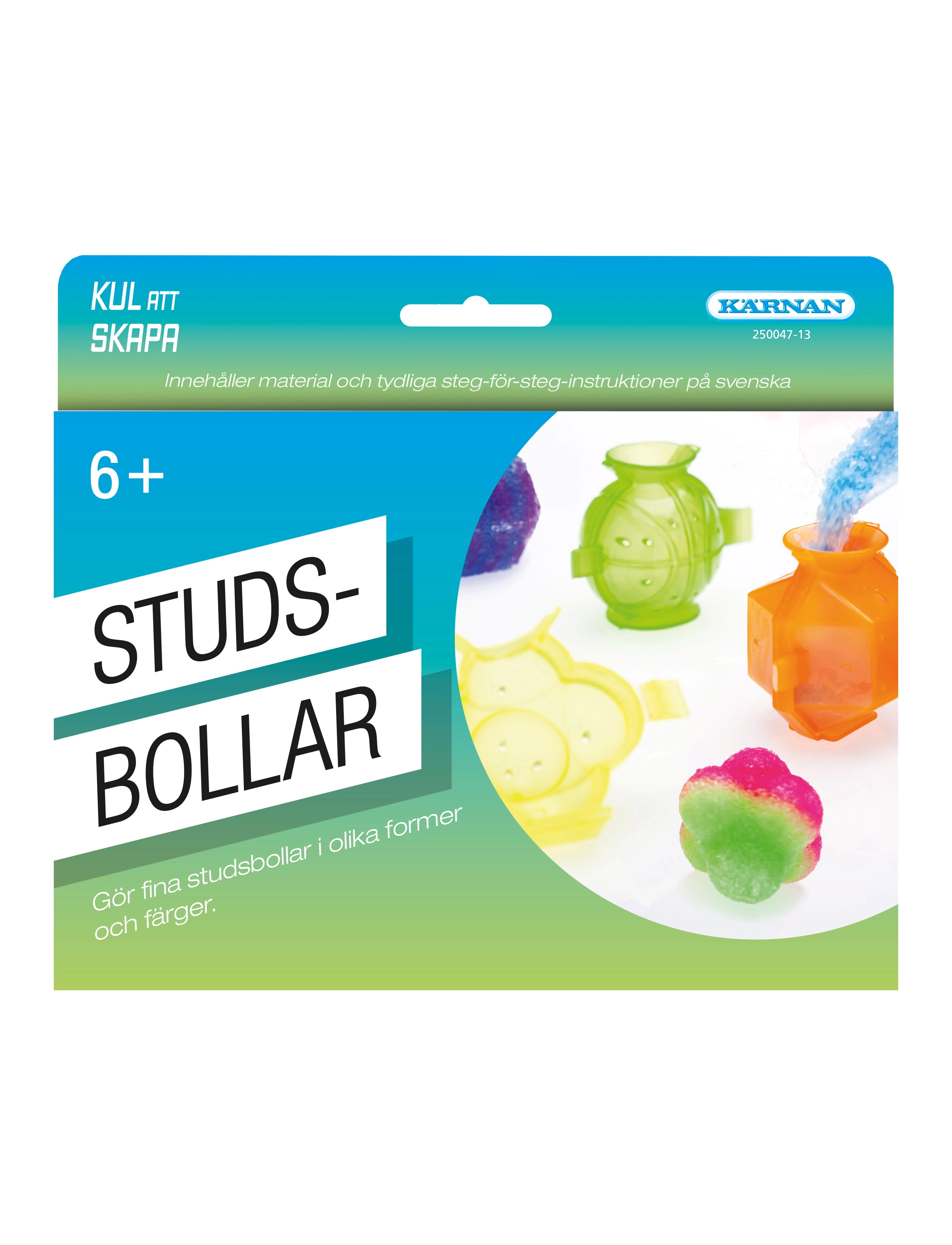 Kärnan KUL ATT SKAPA STUDSBOLLAR - 4 for 3 - GREEN / multi