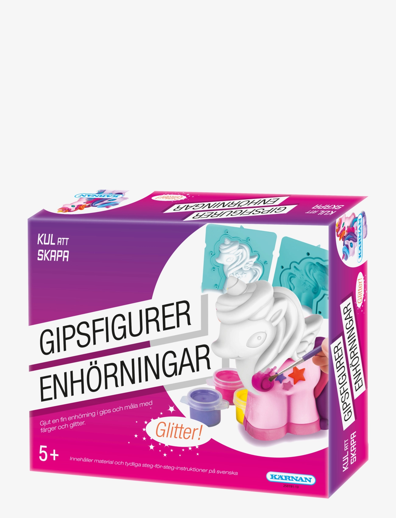 Kärnan KUL ATT SKAPA GIPSFIGURER ENHÖRNINGAR - Vintererbjudanden - PINK / multi