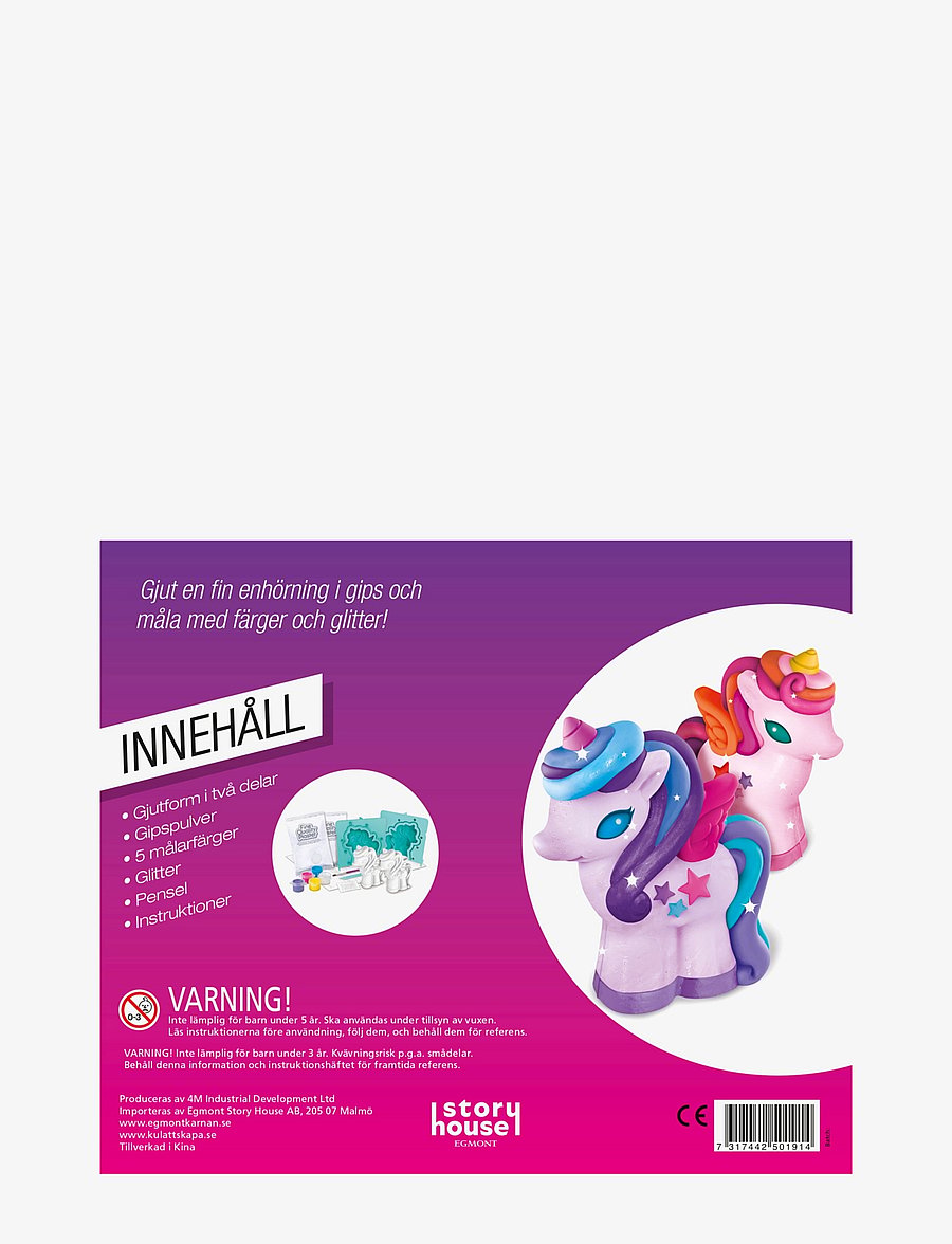 Kärnan - KUL ATT SKAPA GIPSFIGURER ENHÖRNINGAR - pysselset - pink - 2