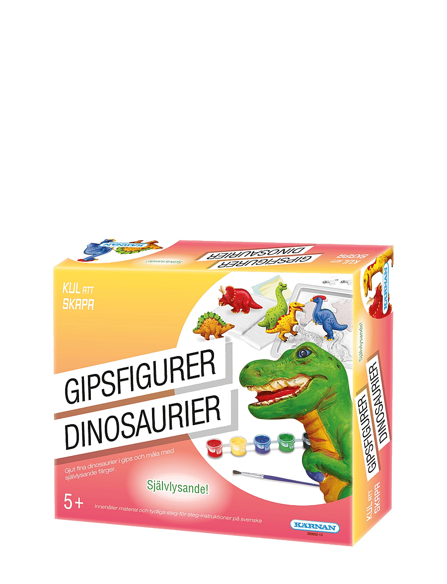 Kärnan - KUL ATT SKAPA GIPSFIGURER DINOSAURIER - pysselset - multi - 0