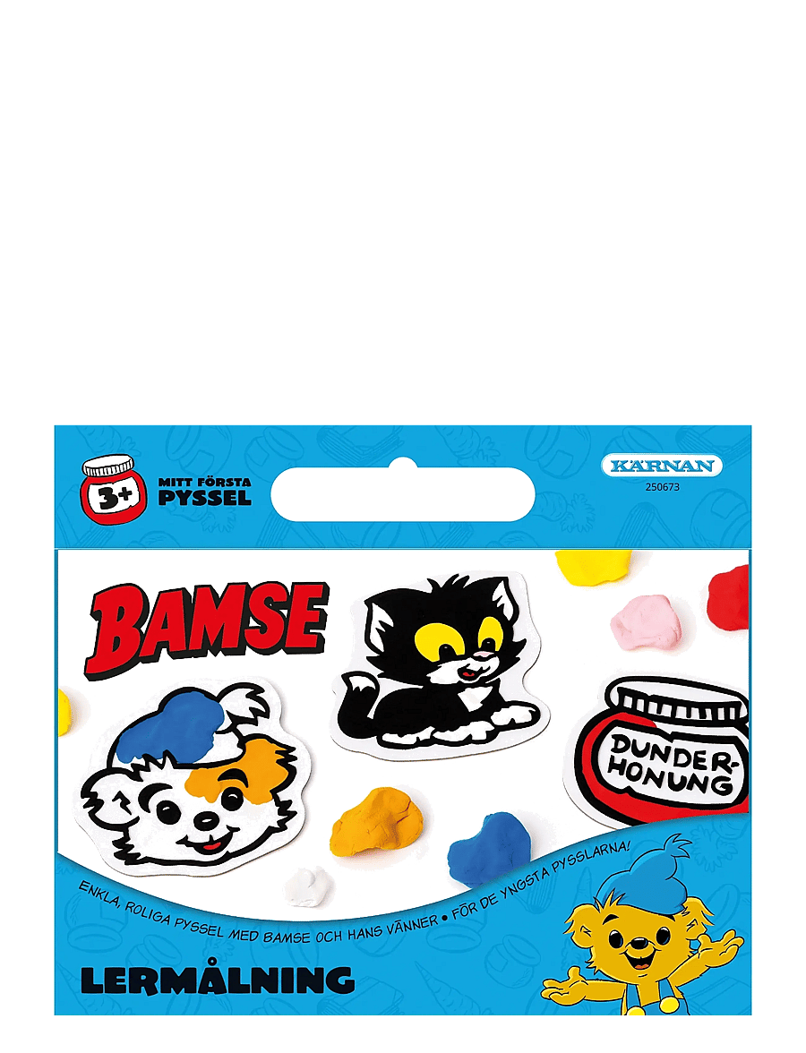Kärnan - KUL ATT SKAPA BAMSE LERMÅLNING - leklera - multi - 0