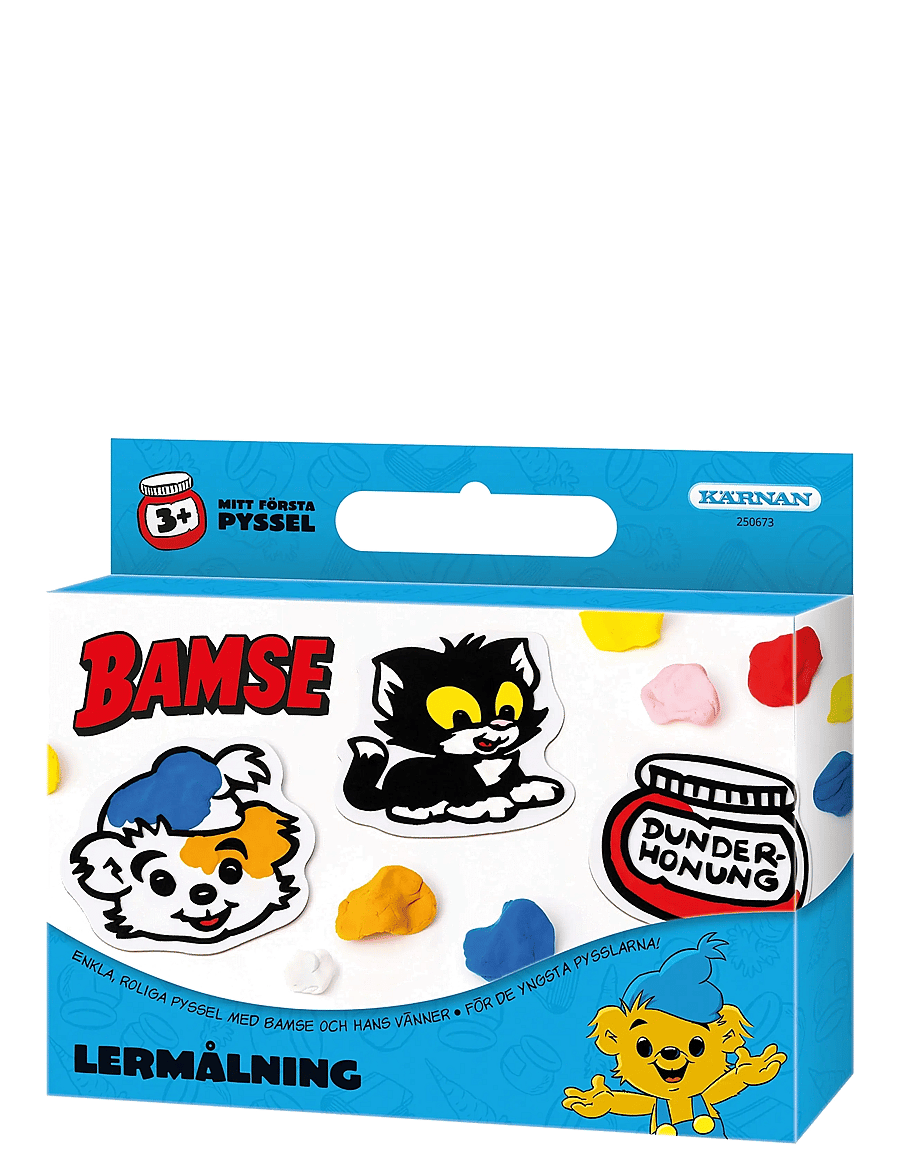 Kärnan - KUL ATT SKAPA BAMSE LERMÅLNING - leklera - multi - 1
